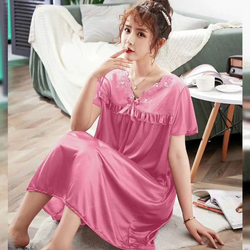 Ice cream nightdress with short sleeves details Picture