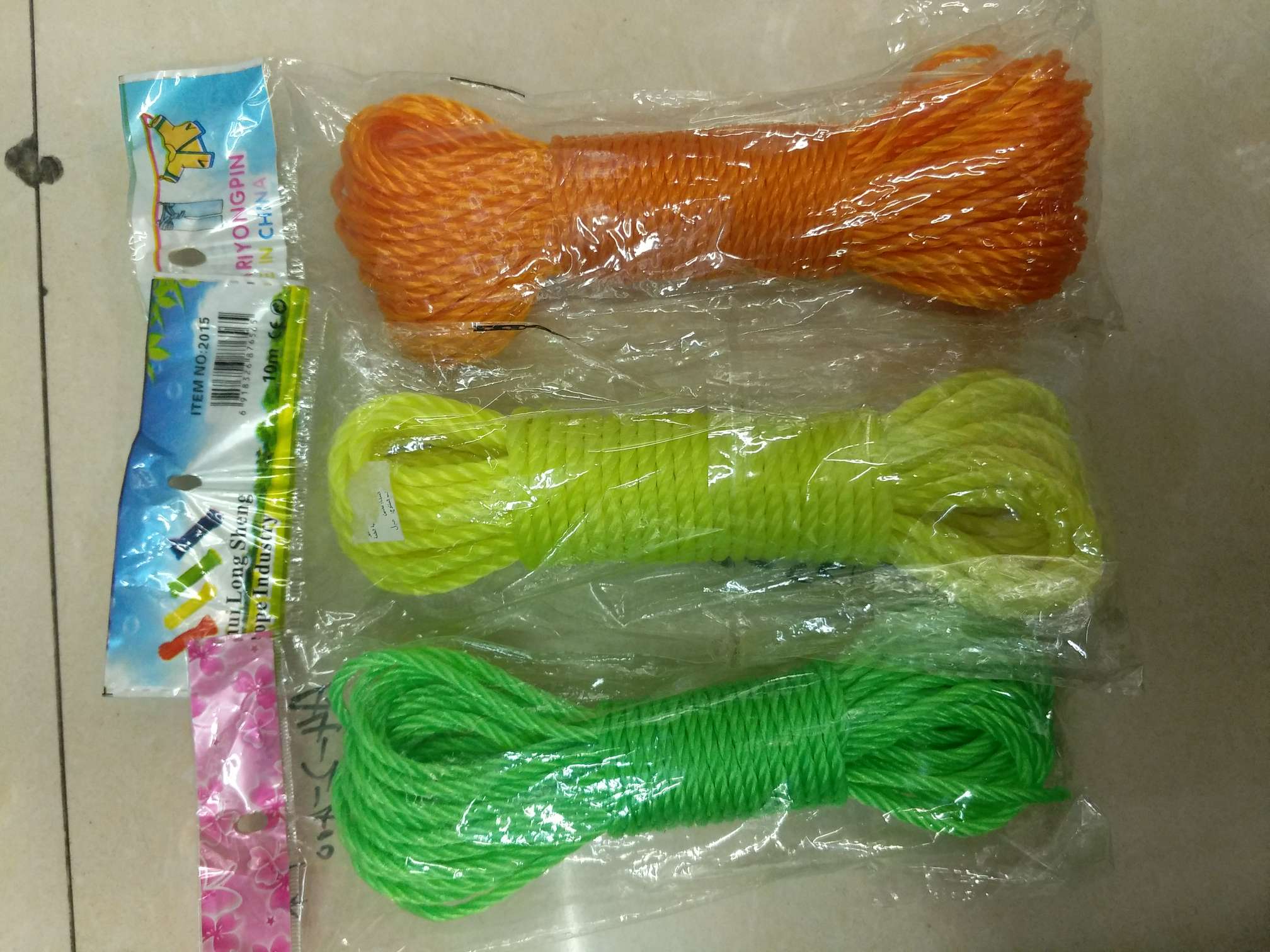 尼龙凉衣绳混色产品图