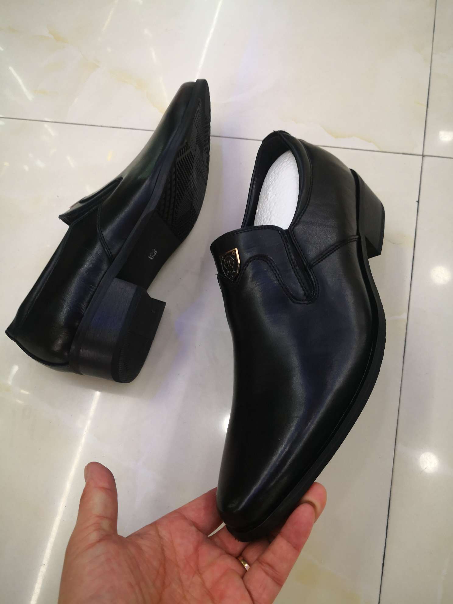 男式正装单鞋实物图