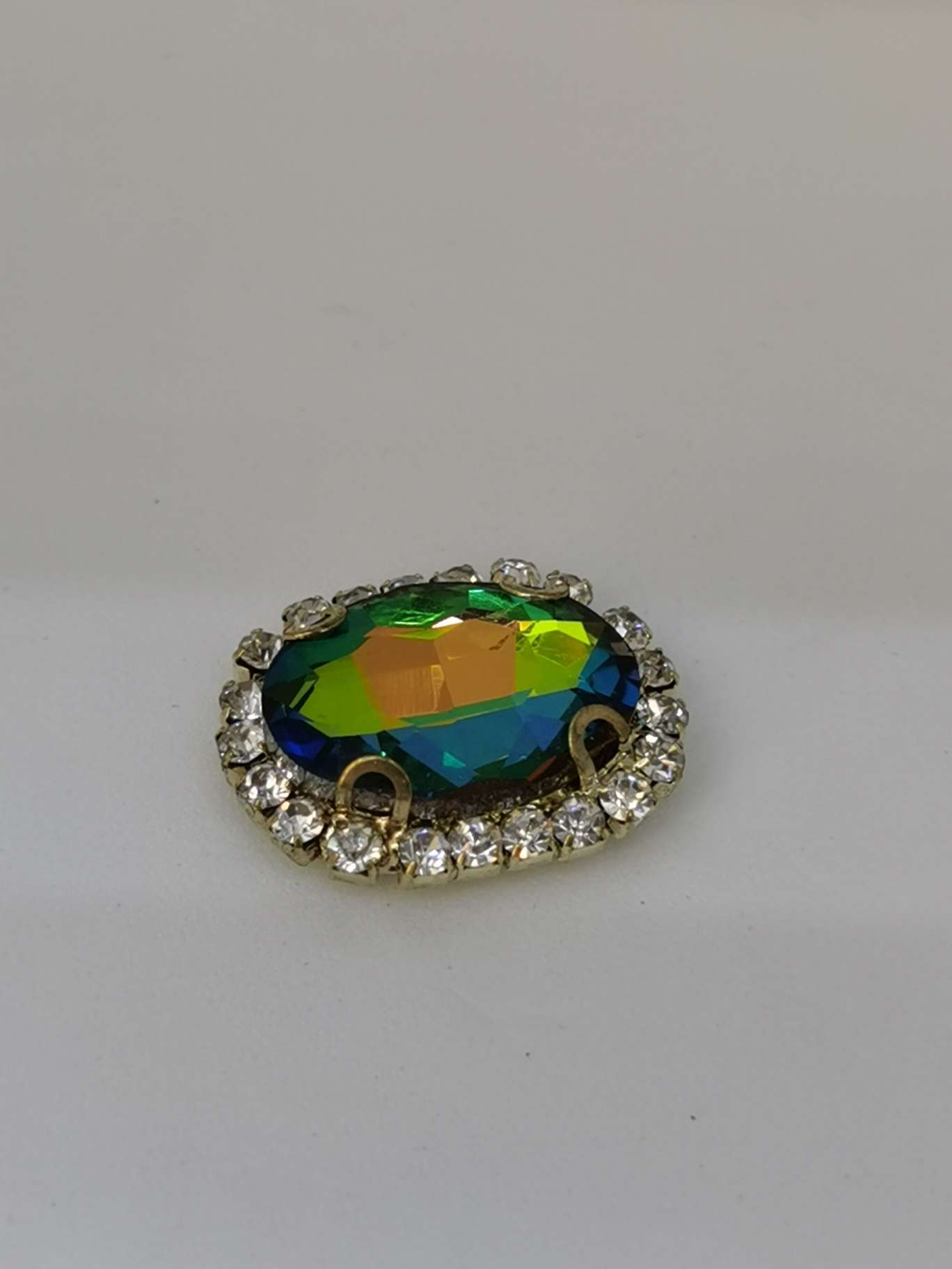 乔日辅料手缝钻扣 水钻纽扣 烧焊水钻扣 椭圆扣 扣子