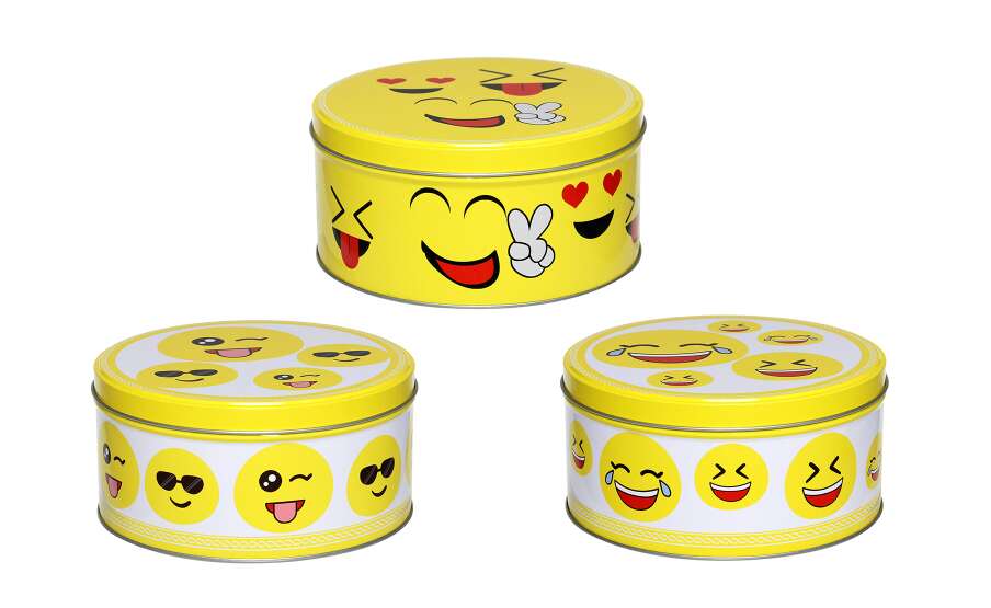 Round Box Tinplate Storage Box 008-M-77