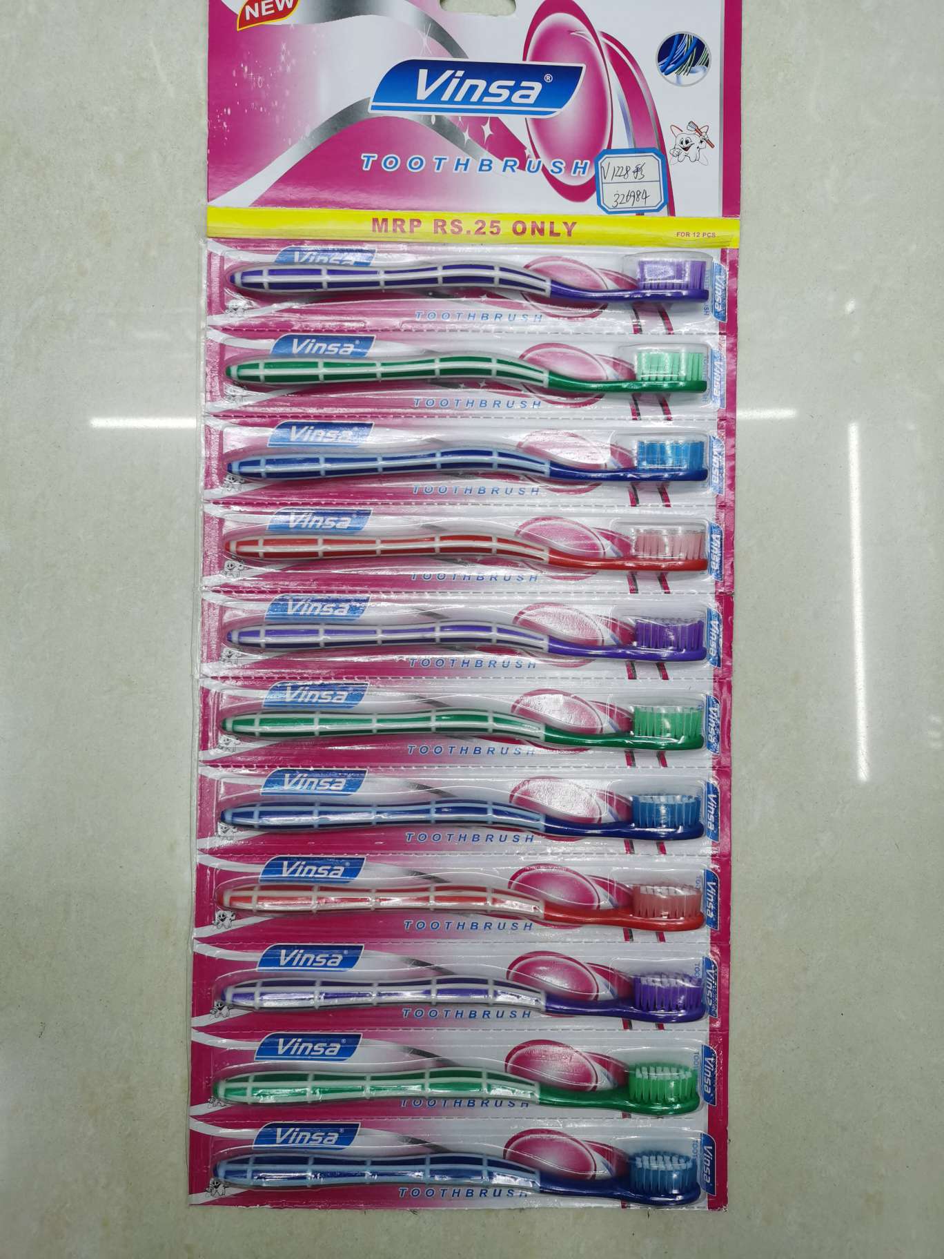 Vinsa 1228 Nylon Bristle Hanging Toothbrush