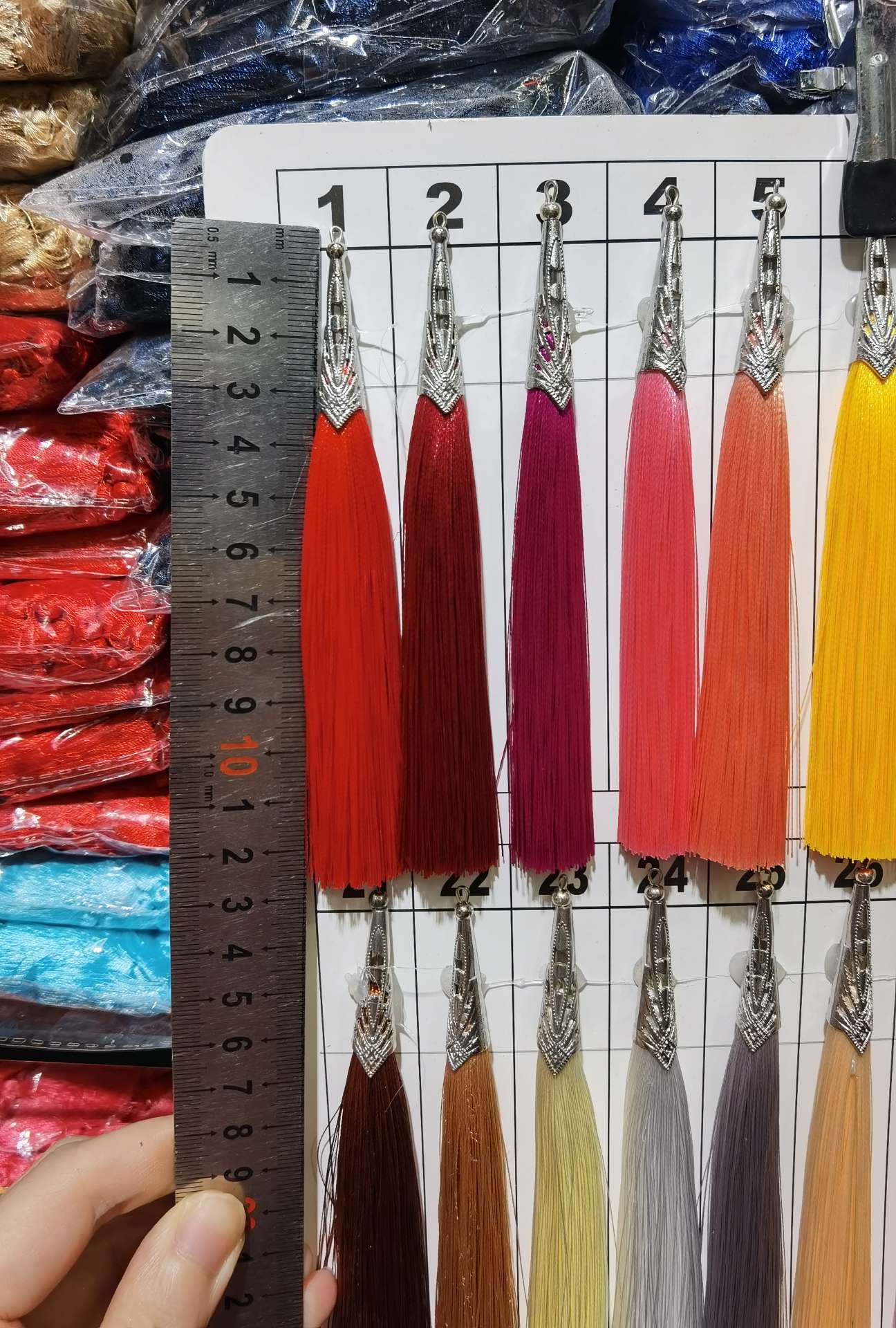 High-Grade Tassel Head Long Chinese Knot Accessories Headwear Clothing Luggage Accessories details Picture