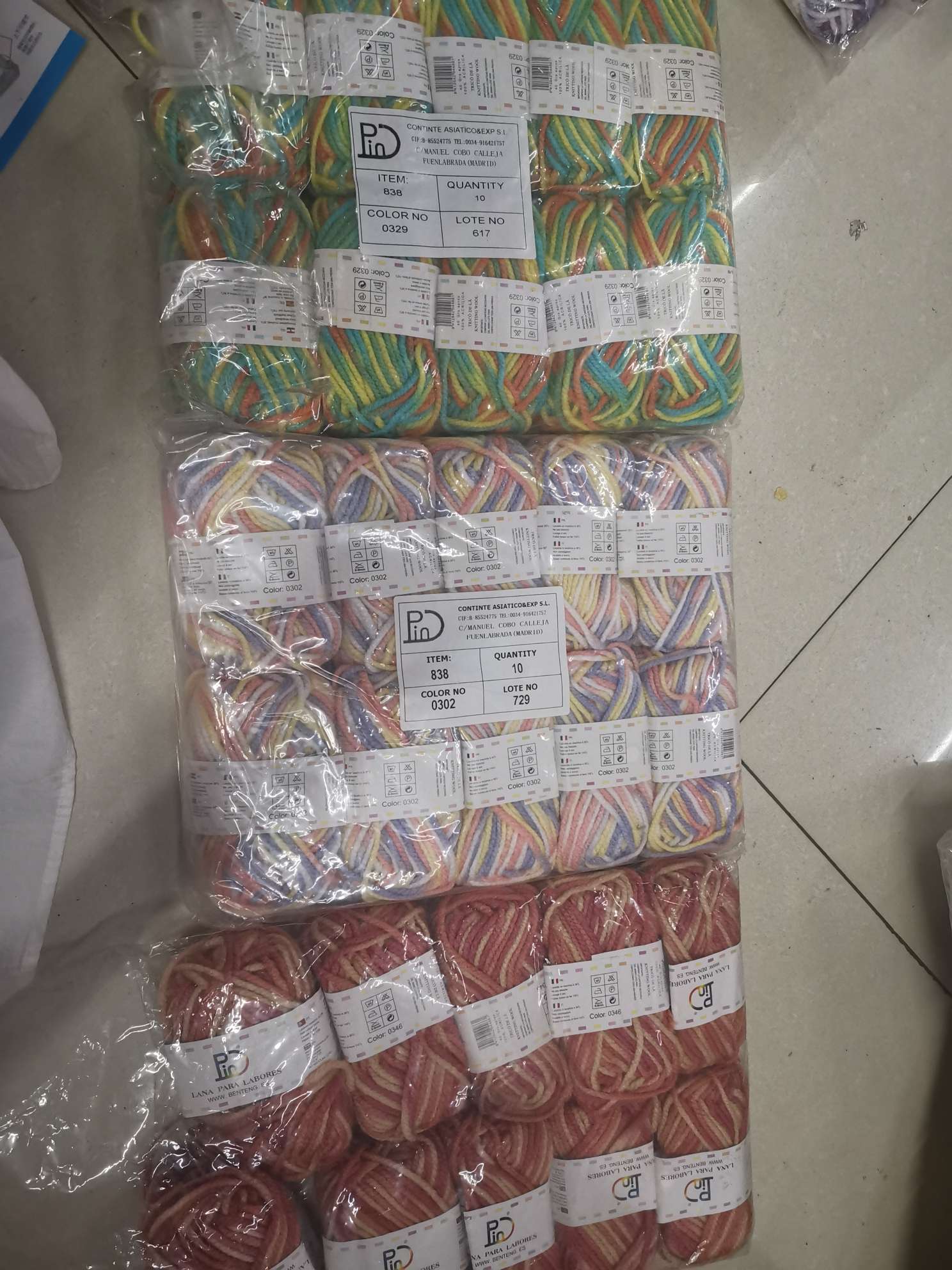 Factory direct sales of 100% acrylic yarn segments, dyed yarn handicrafts, diy handmade sets for kindergartens, and yarn Item Picture