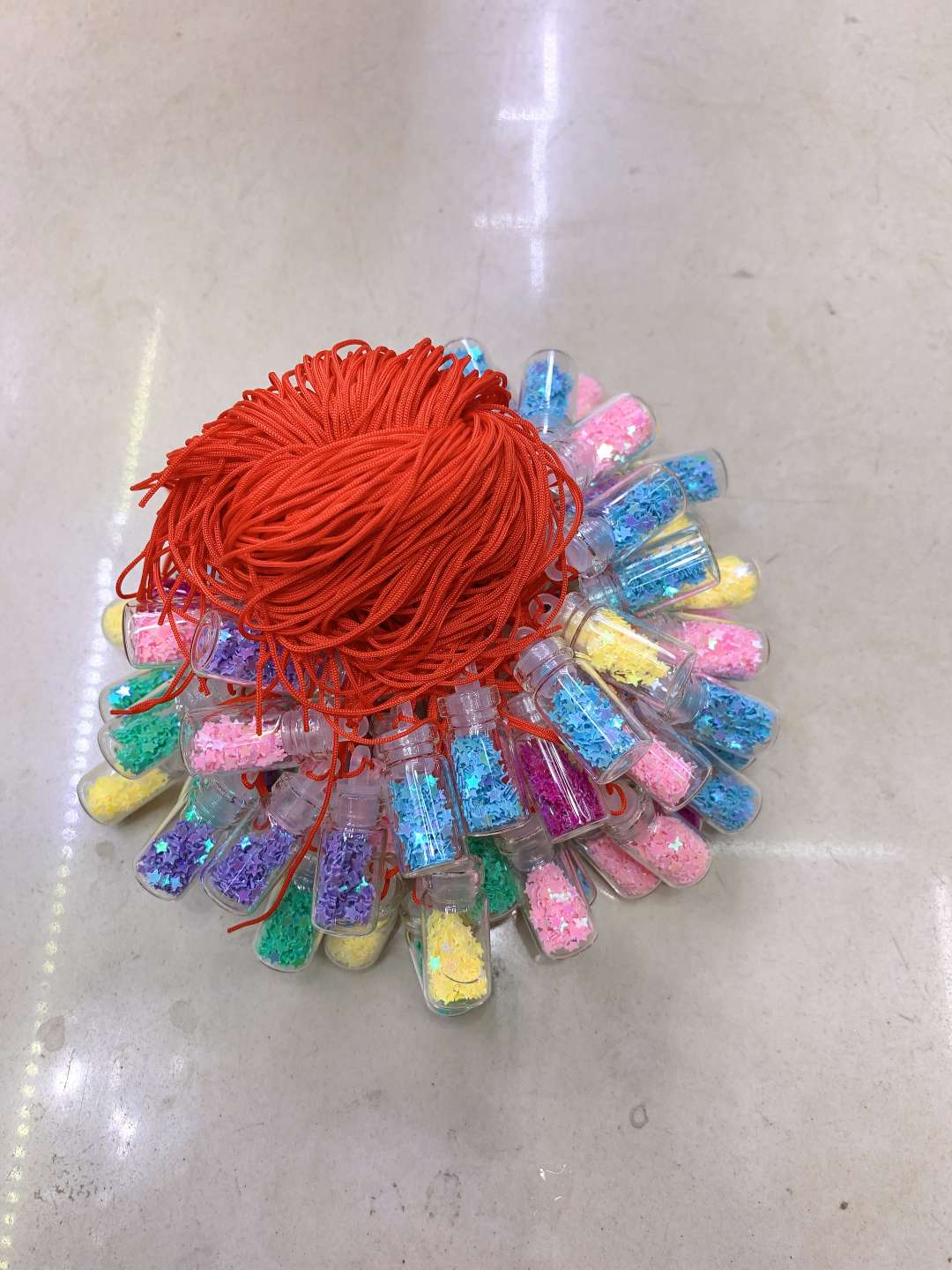 方顺钥匙扣星星许愿瓶钥匙扣挂件配件01