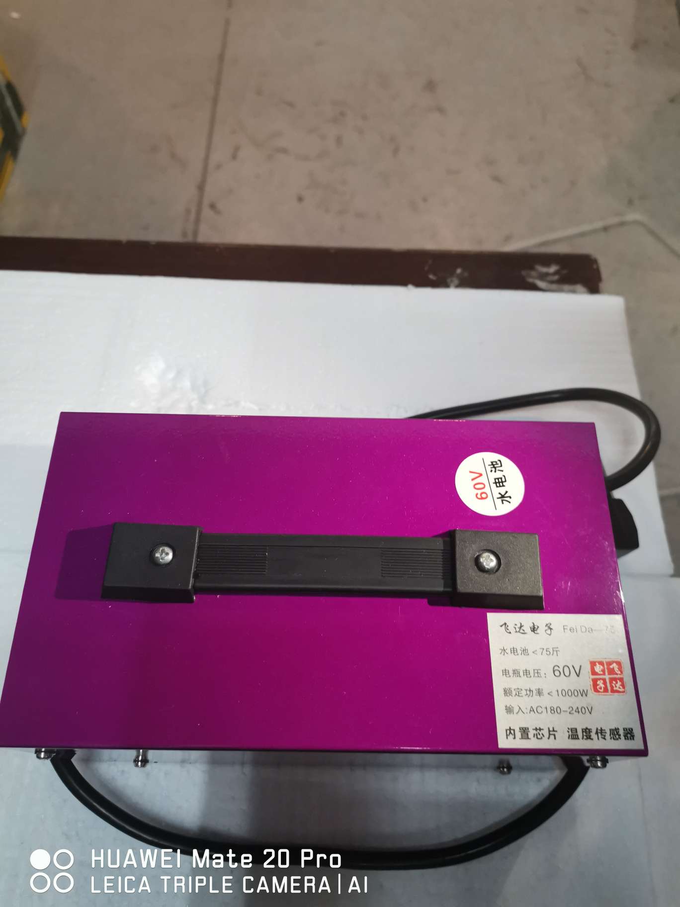 飞达电子水电池充电器60V