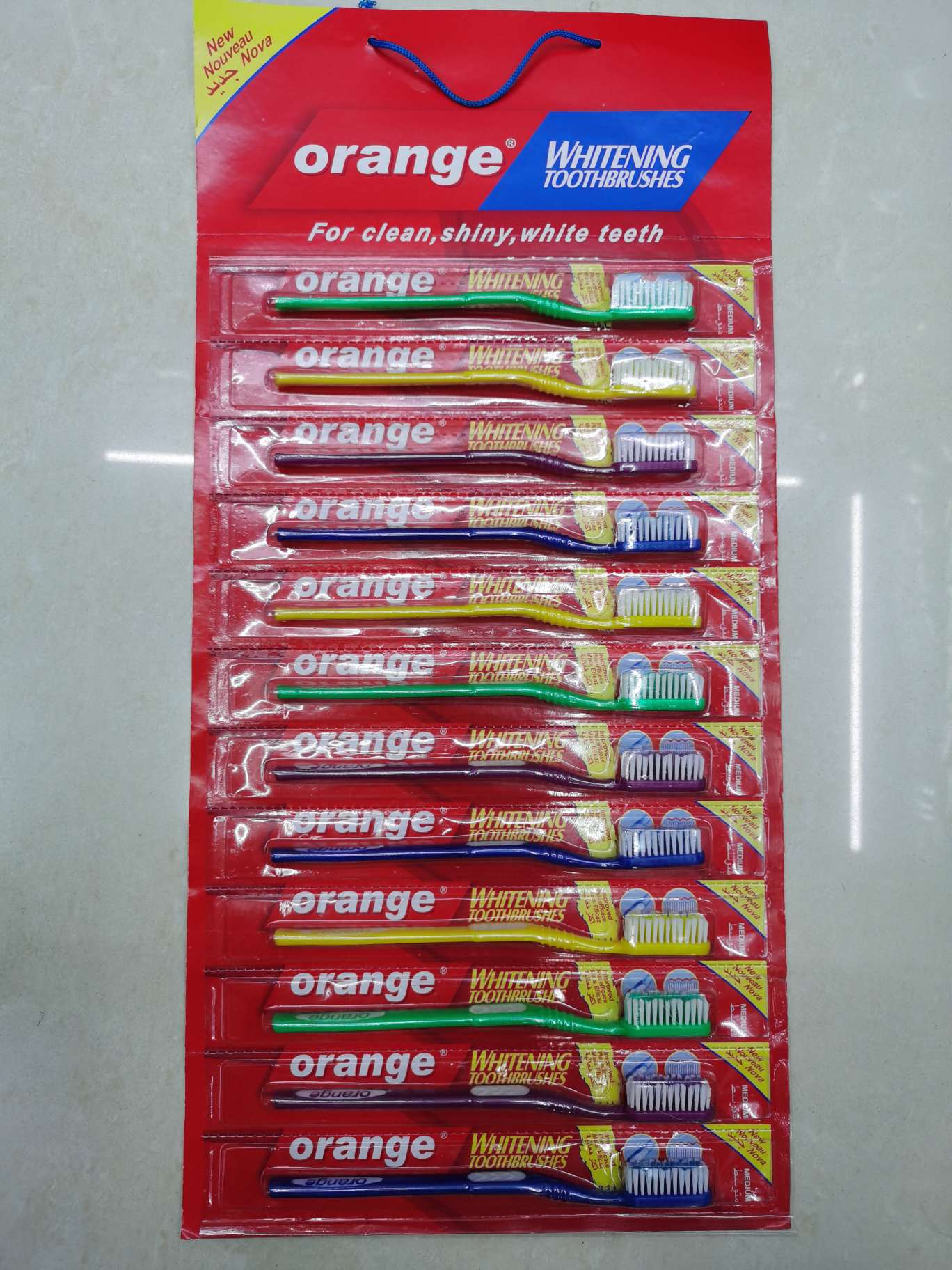 1338 Nylon Hair Hanging Card Toothbrush