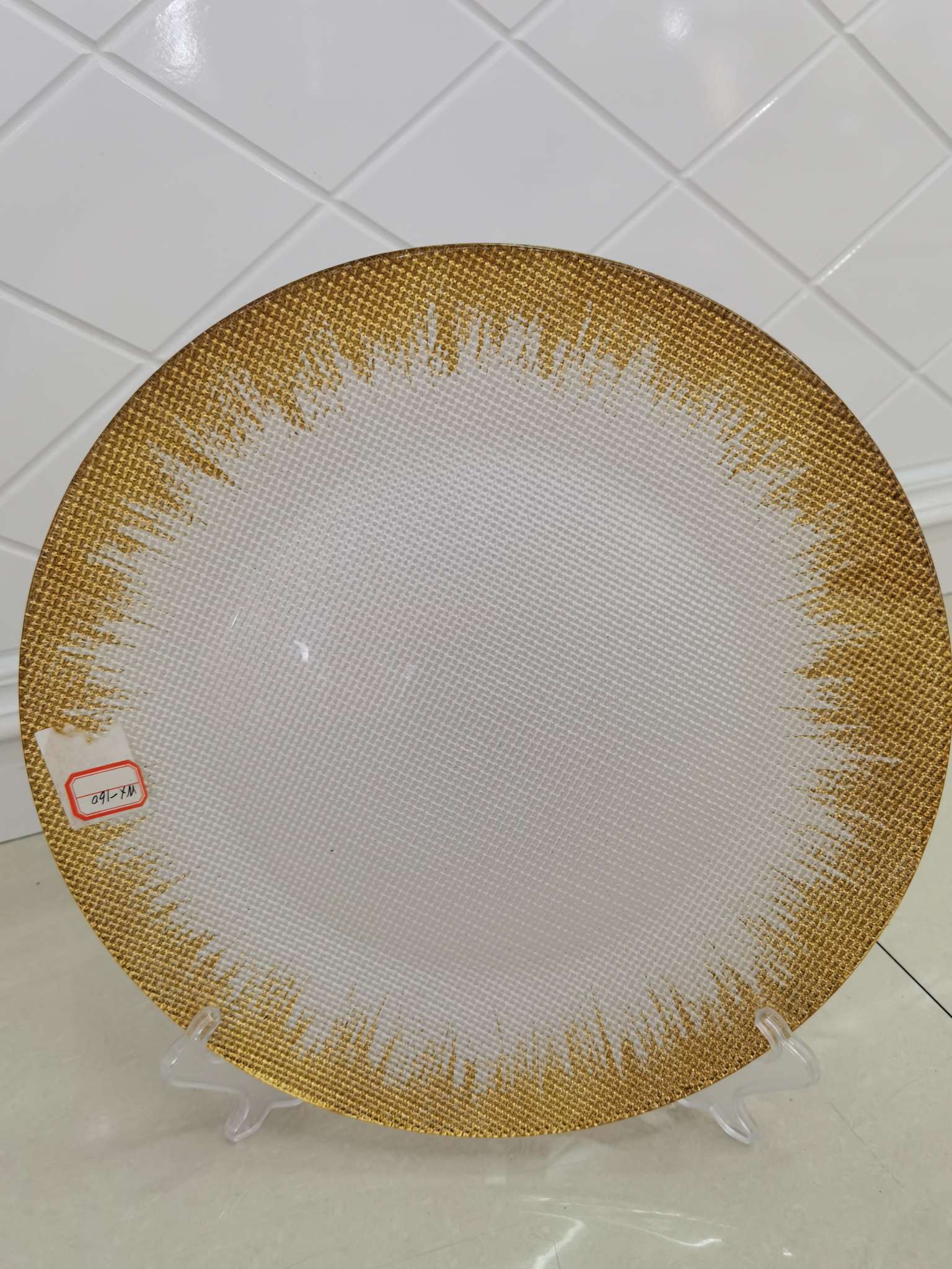 Wedding plate glass crafts glass decorations