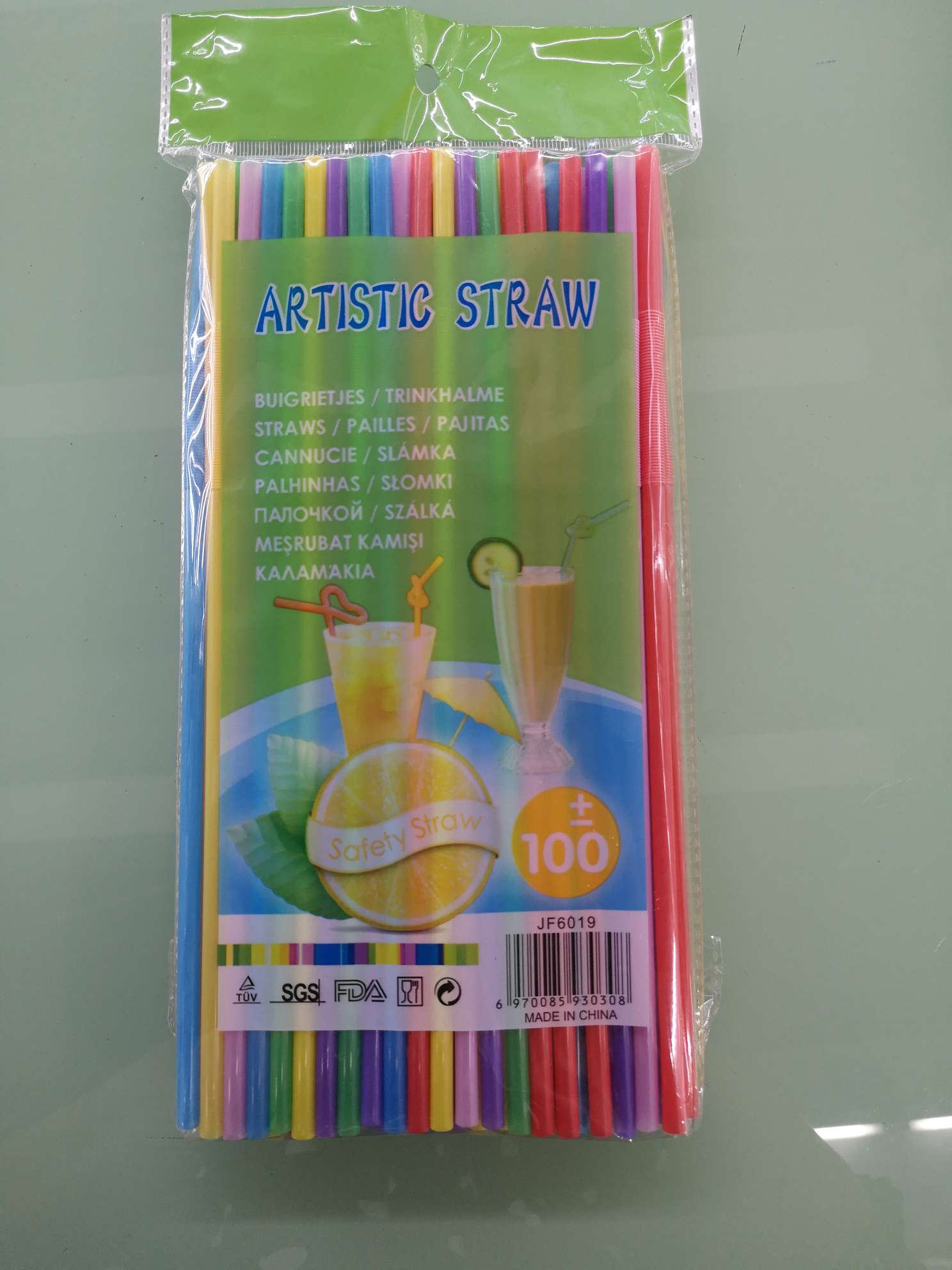 Disposable Art Straw full figure