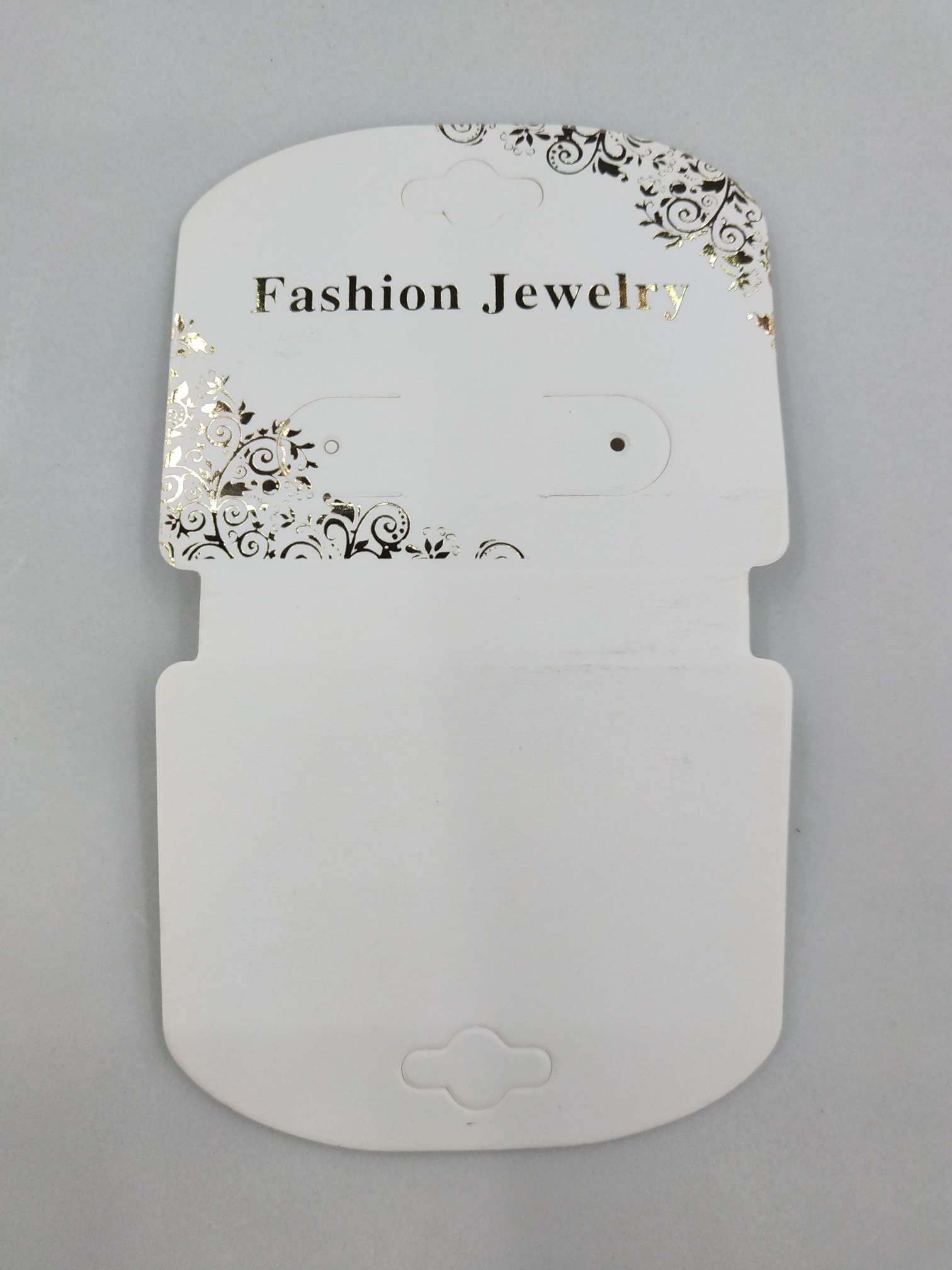 7×12 Bronzing process printing gold flower folding card necklace, bracelet, earrings, ear studs, etc thumbnail
