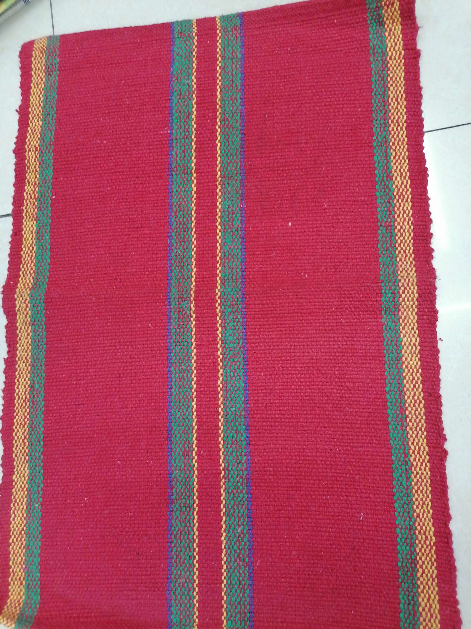 Bright red bar full figure