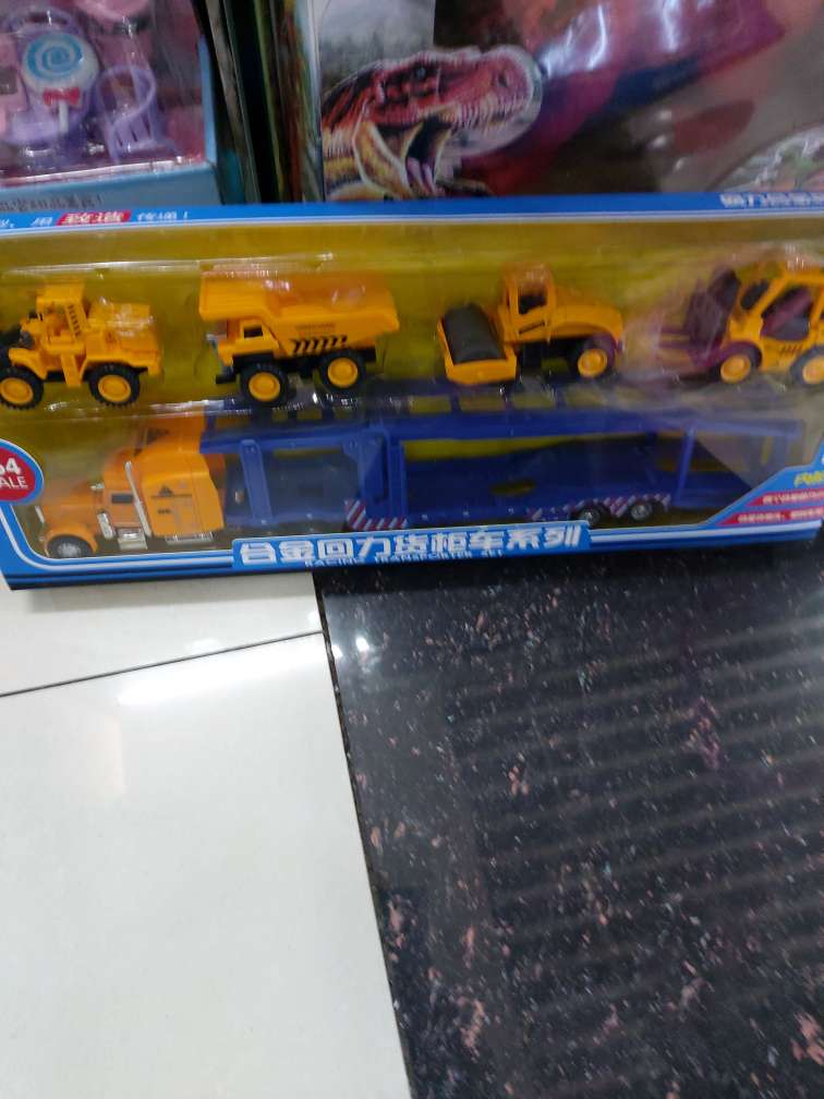 男孩工程车玩具套装模型仿真压路机叉车儿童挖掘机迷你合金小汽车产品图