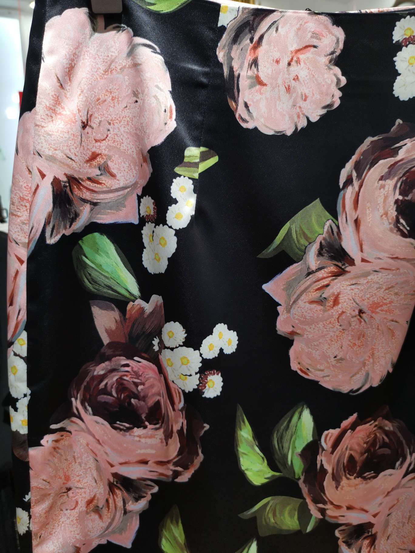 Half-length fashionable floral dress 8 details Picture