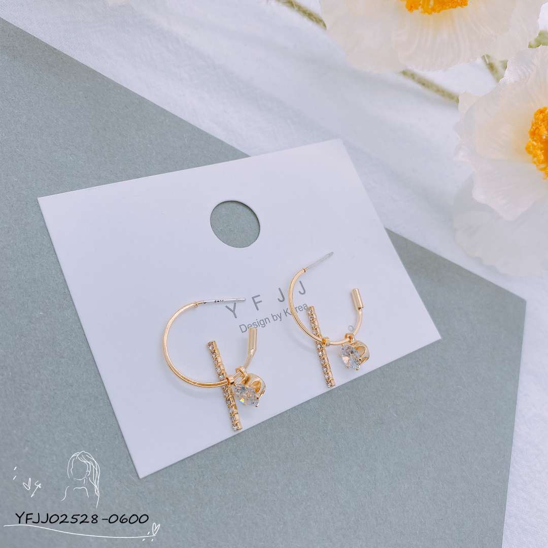 Korean Version Of All Fashion Senior Sense New Zircon Earrings
