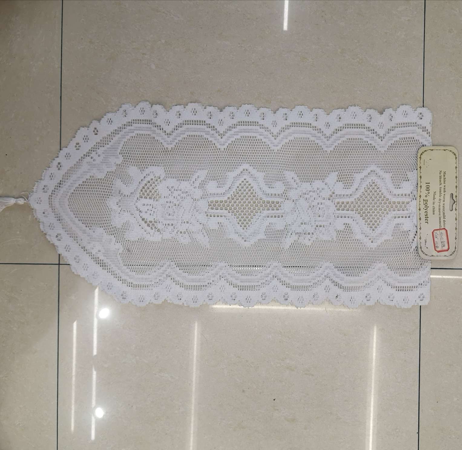 082001白色桌旗