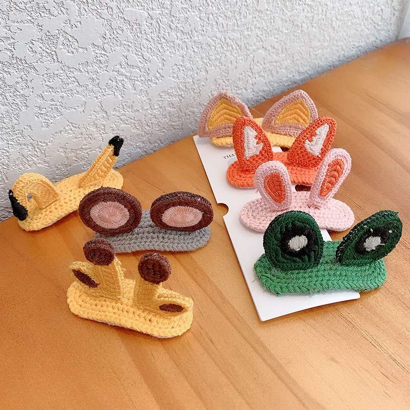 2020 Korean ins cartoon hair clips, cute animal 3D hair clips, bb clips, Internet celebrity sweet side clips, top clips and headgear undefined