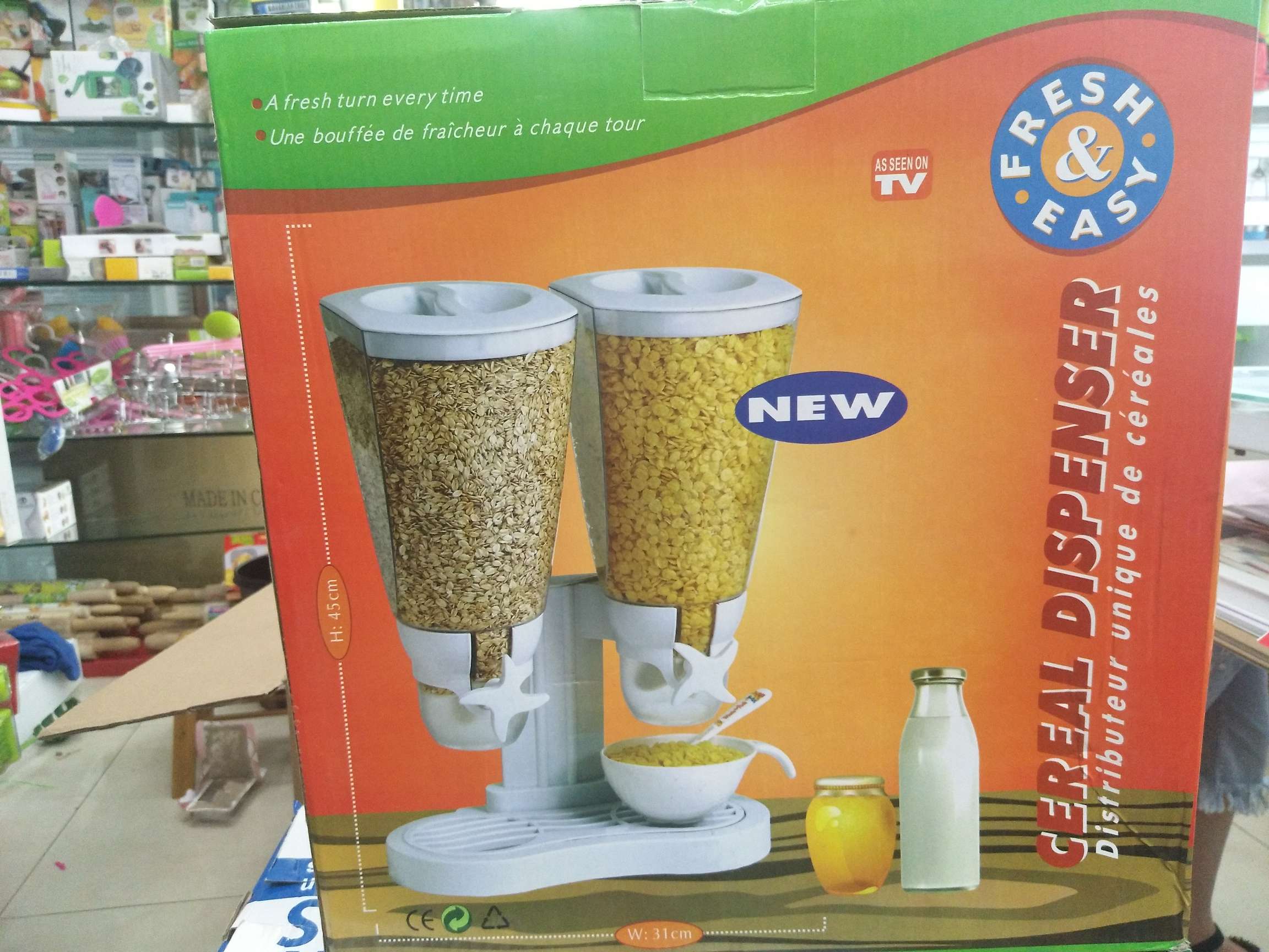 Cereal machine piggy bank