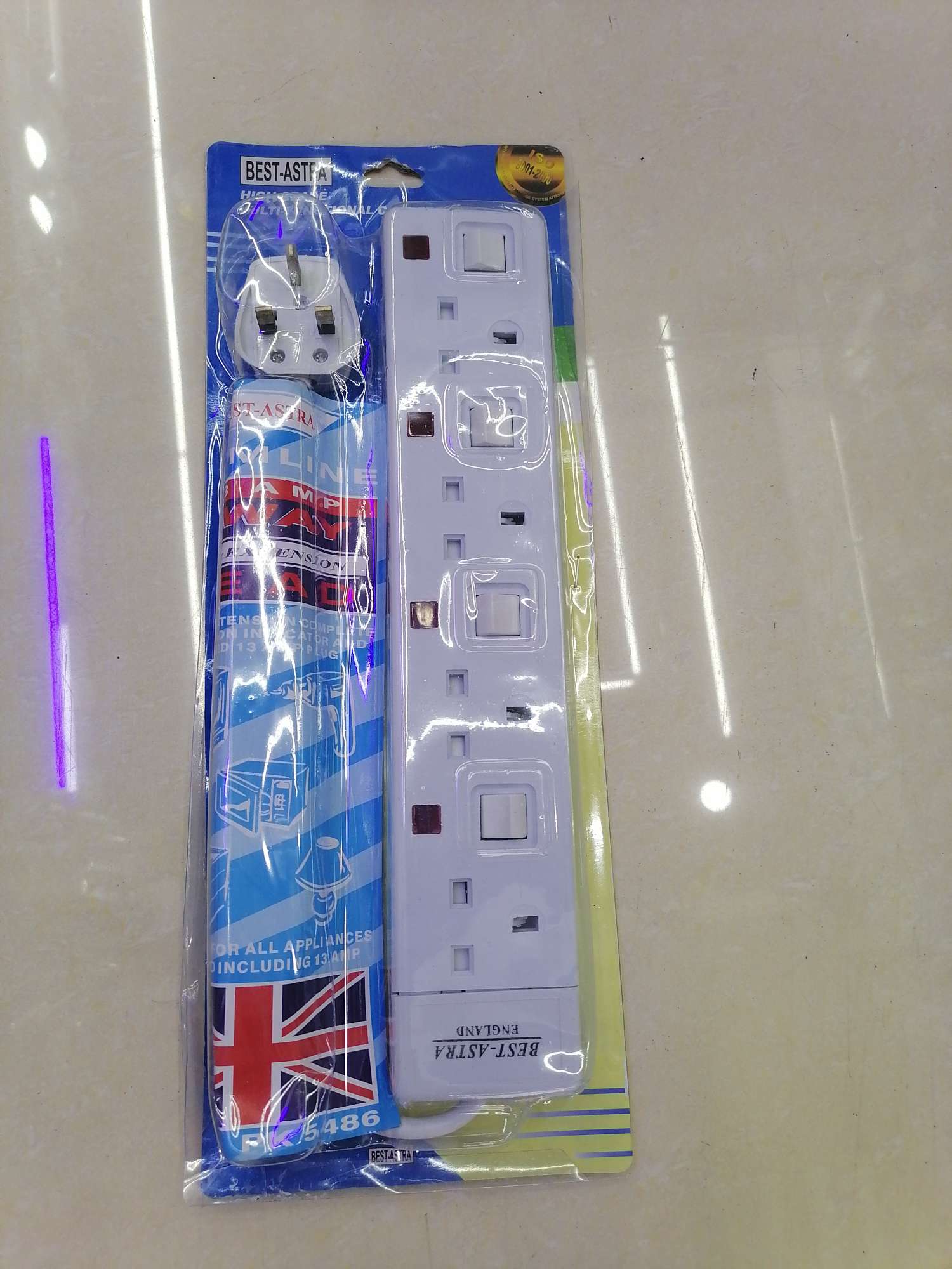 多功能插板Astra 4way 2m extension socket