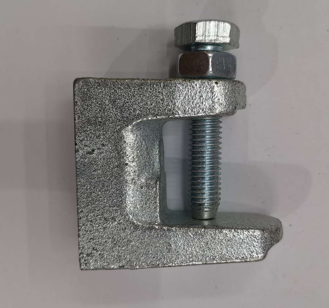 虎口夹，铸铁虎口夹，老虎卡，老虎夹，梁夹，工字钢夹。细节图