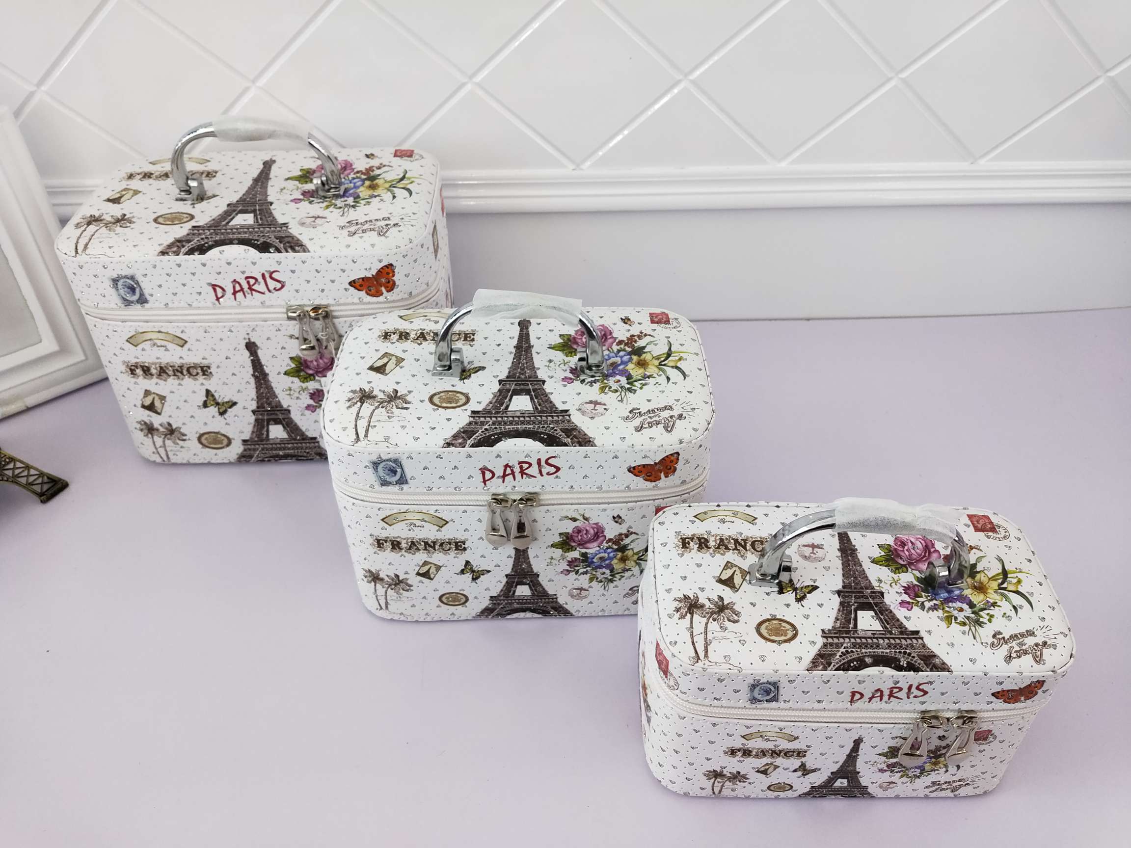 Jin Qi Multi-Functional Cosmetic Box Manufacturers Direct Sales Cosmetics Skin Care Storage Box Portable Cosmetic Box Z8014 details Picture