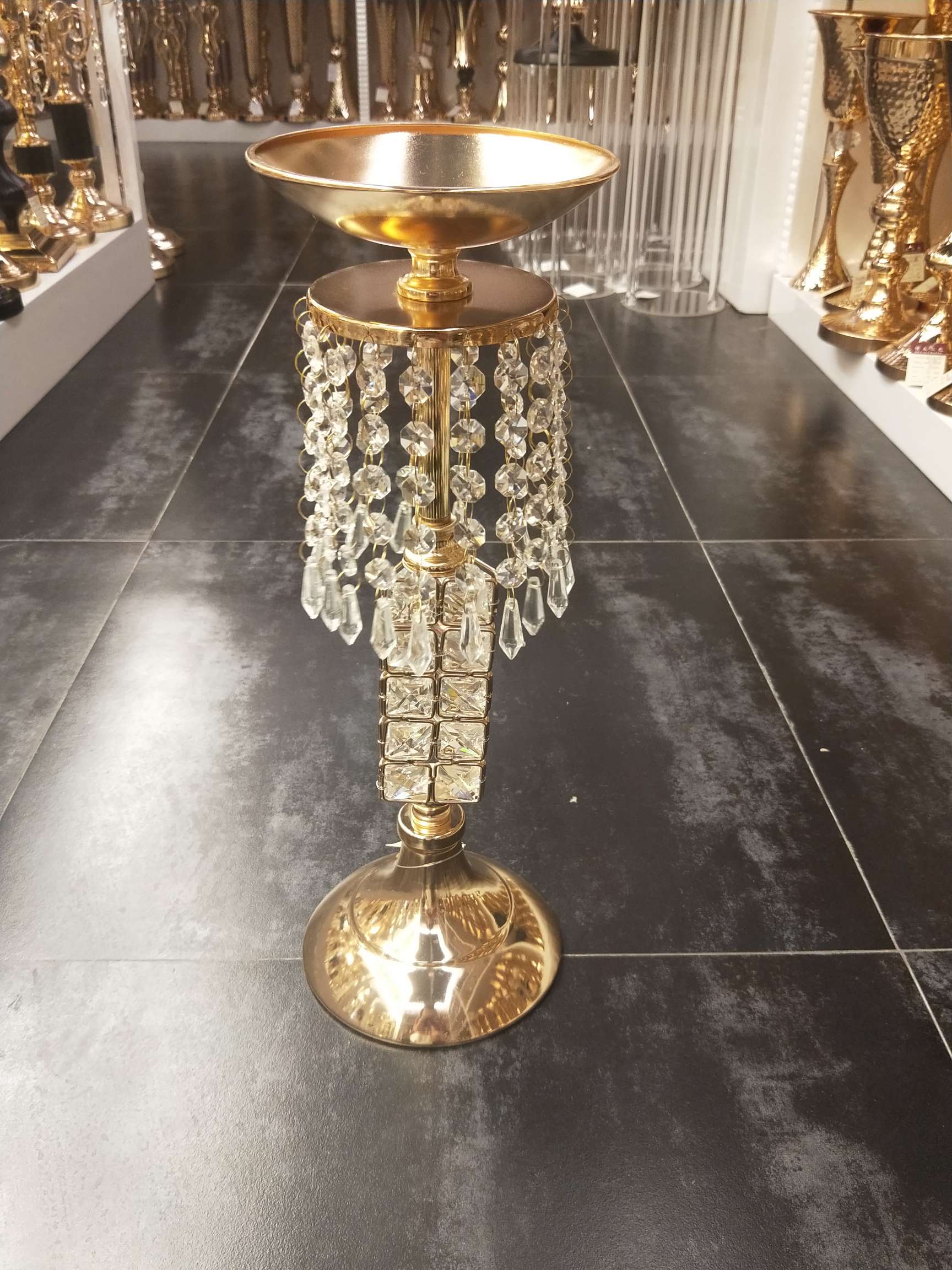 Nordic crystal flower ware restaurant table home decoration pieces thumbnail