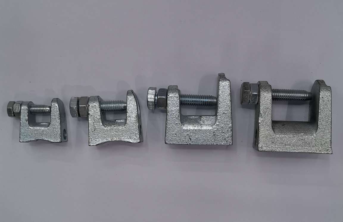 虎口夹，铸铁虎口夹，老虎卡，老虎夹，梁夹，工字钢夹。