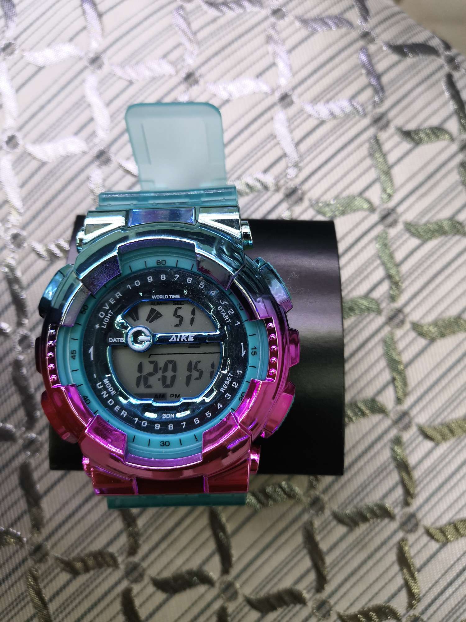 手表电子表成人手表青少年手表时尚潮流手表高端大气手表幻彩色款