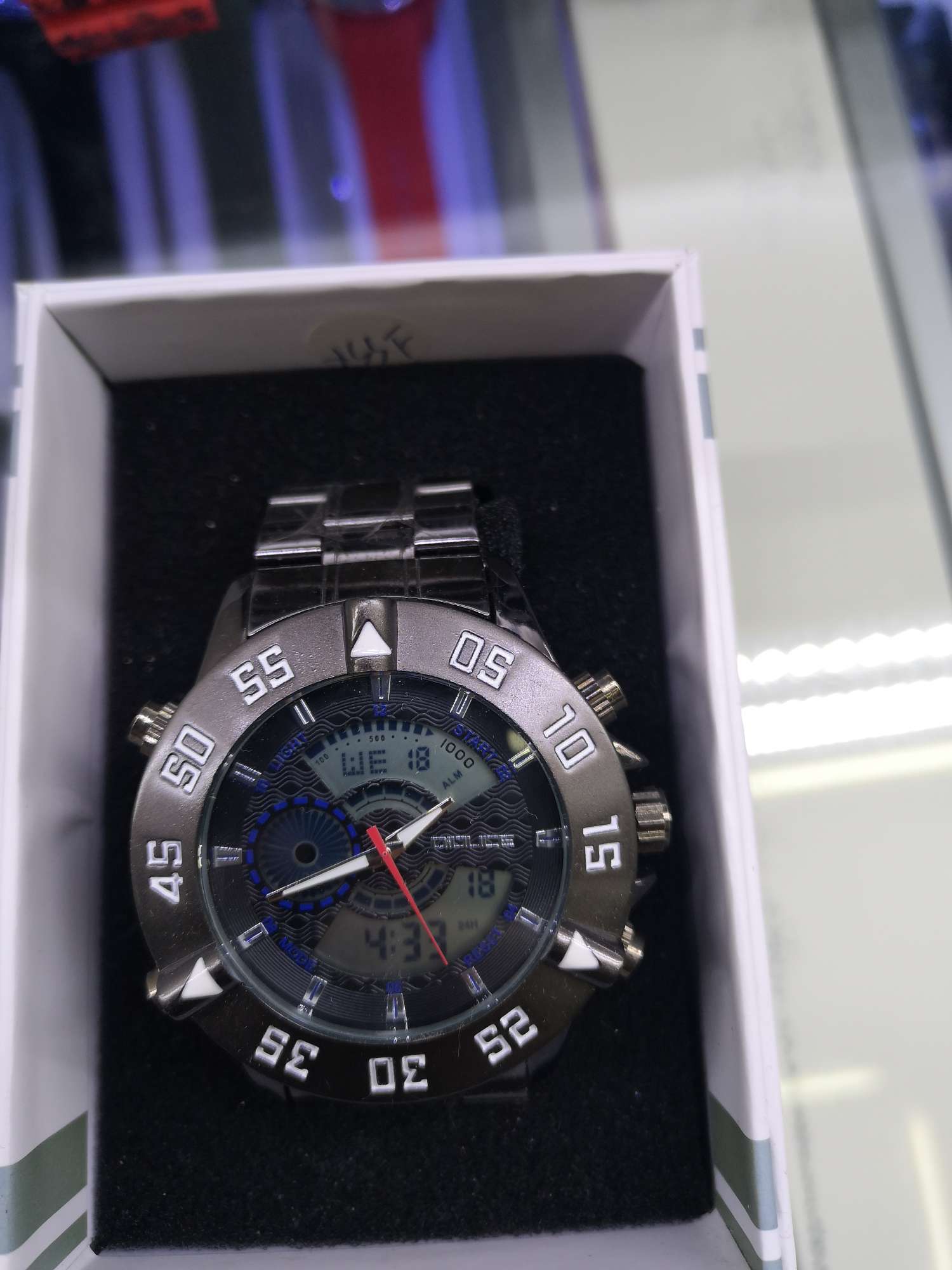 手表电子表成人手表青少年手表时尚潮流手表高端大气钢带