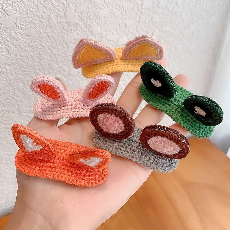 2020 Korean ins cartoon hair clips, cute animal 3D hair clips, bb clips, Internet celebrity sweet side clips, top clips and headgear details Picture