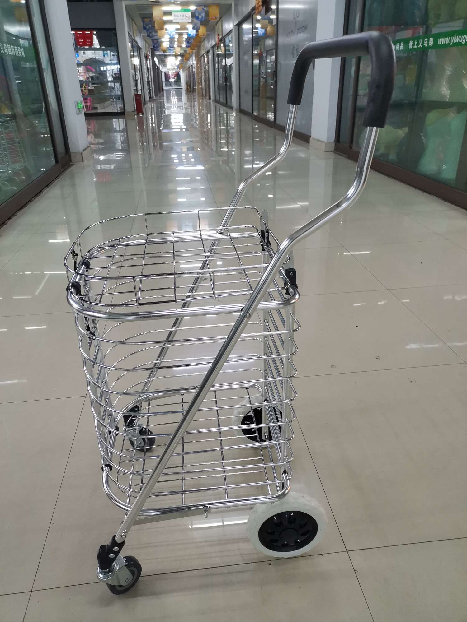 متوسطة الحجم قابلة للطي مع عربة شراء للخضروات مصنوعة من الألمنيوم Specification image