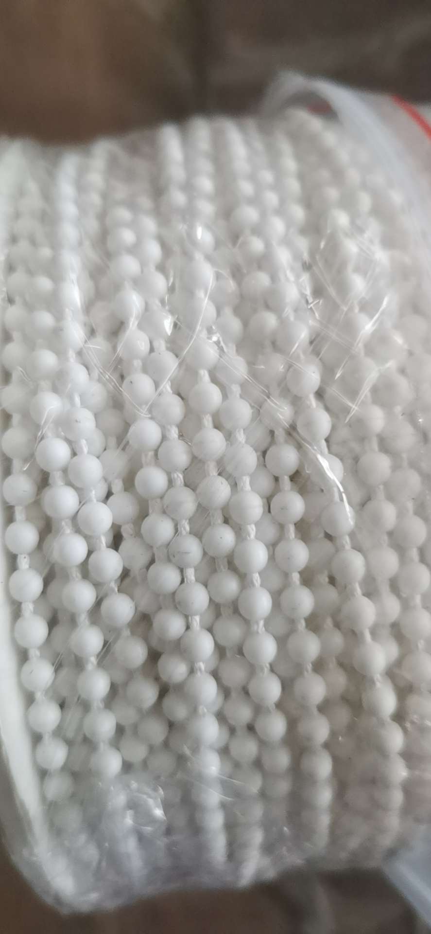 Plastic bead chain