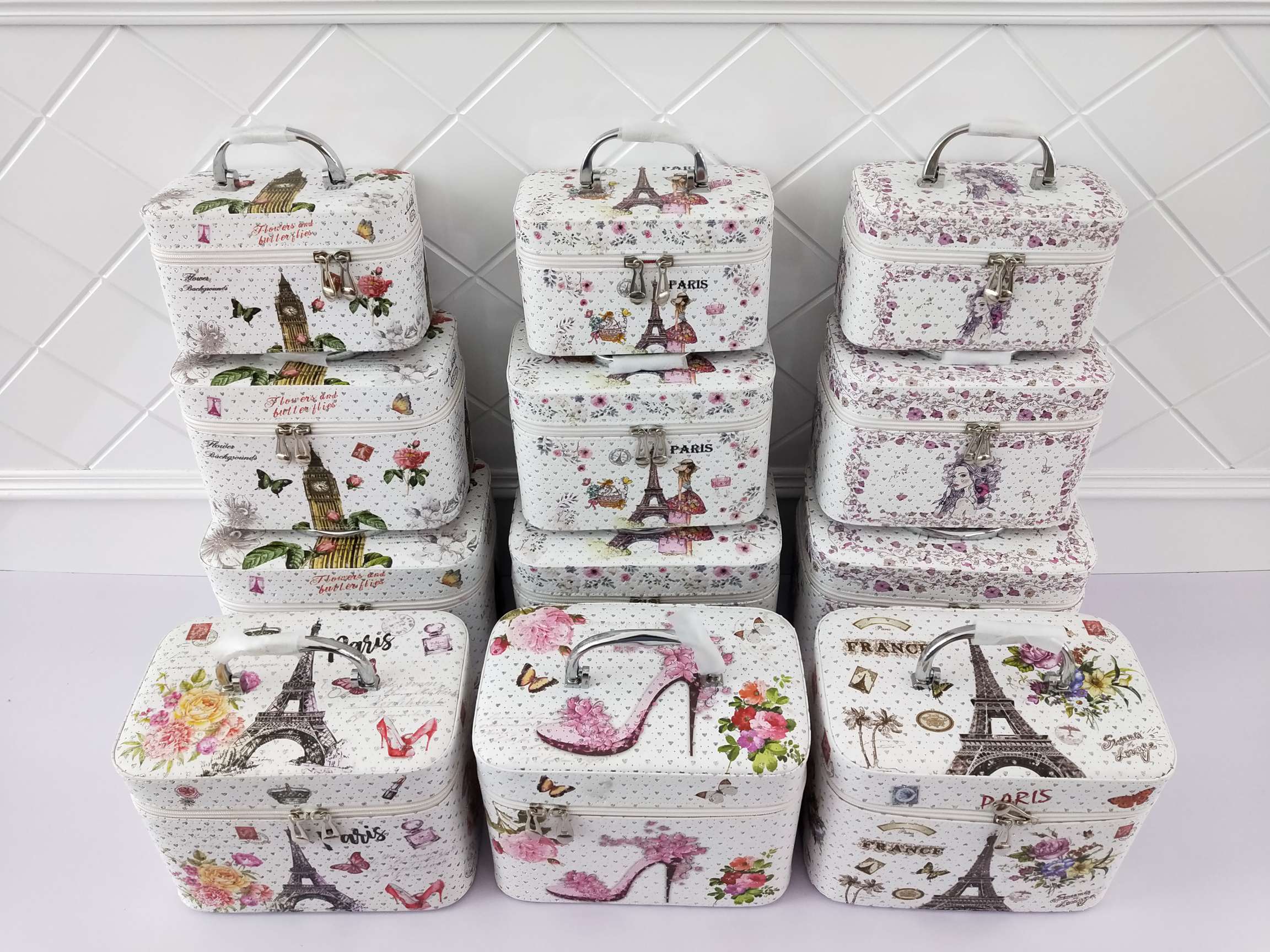 Jin Qi Multi-Functional Cosmetic Box Manufacturers Direct Sales Cosmetics Skin Care Storage Box Portable Cosmetic Box Z8014 undefined
