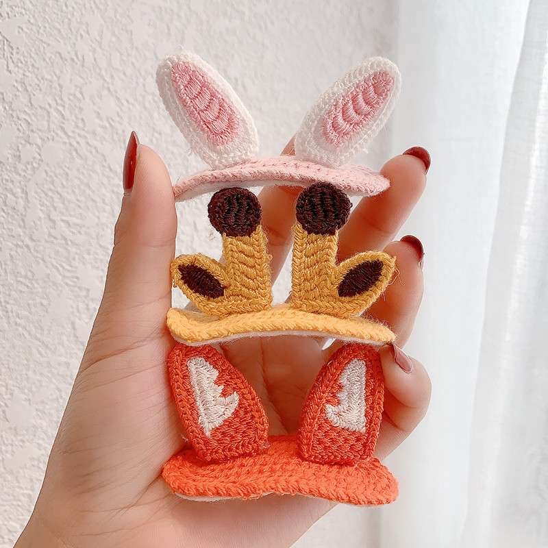 2020 Korean ins cartoon hair clips, cute animal 3D hair clips, bb clips, Internet celebrity sweet side clips, top clips and headgear Application Scenario