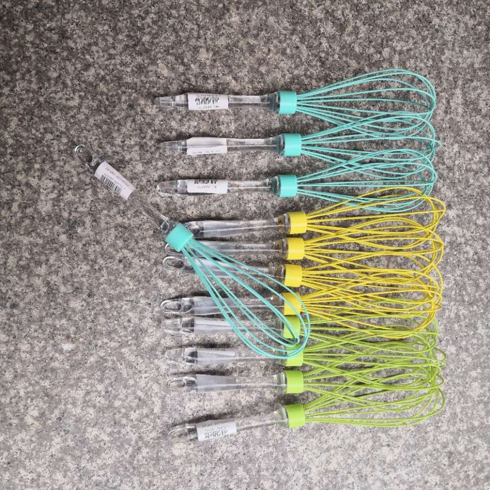 Plastic handle egg beater, silicone egg beater, egg stirrer, manual egg beater, factory direct sales Specification image