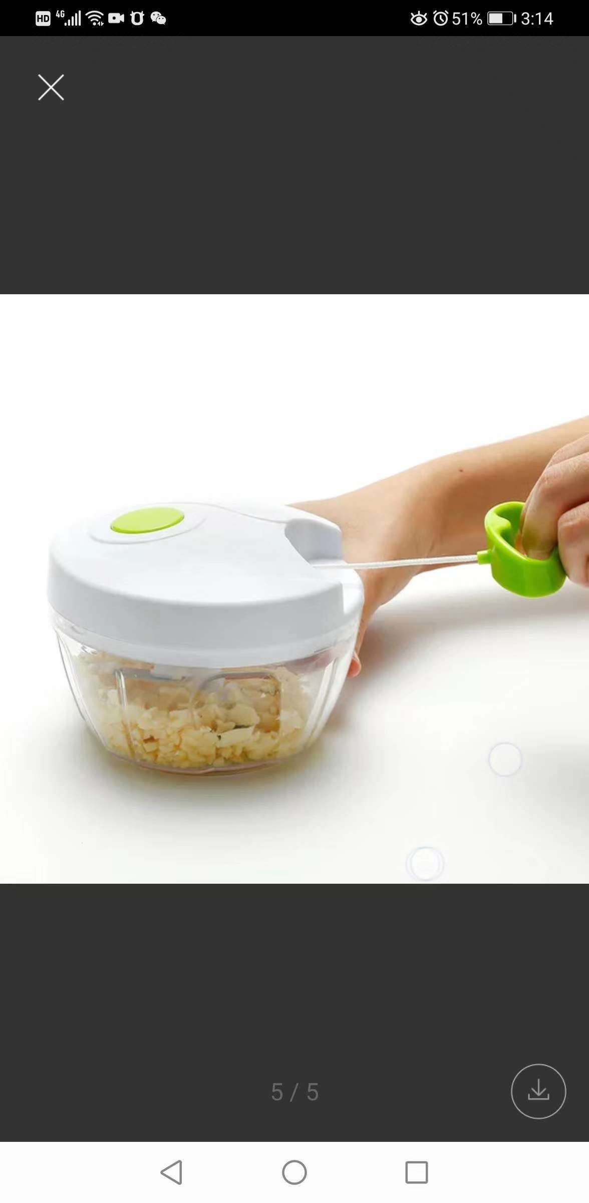 啦啦乐捣蒜器拉蒜神器手拉料理机细节图