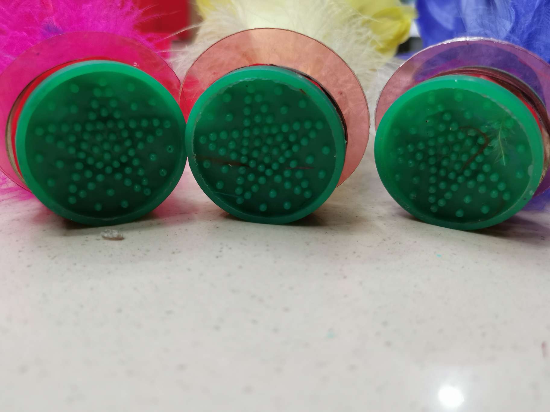 单色荷花毽子毽球花键产品图