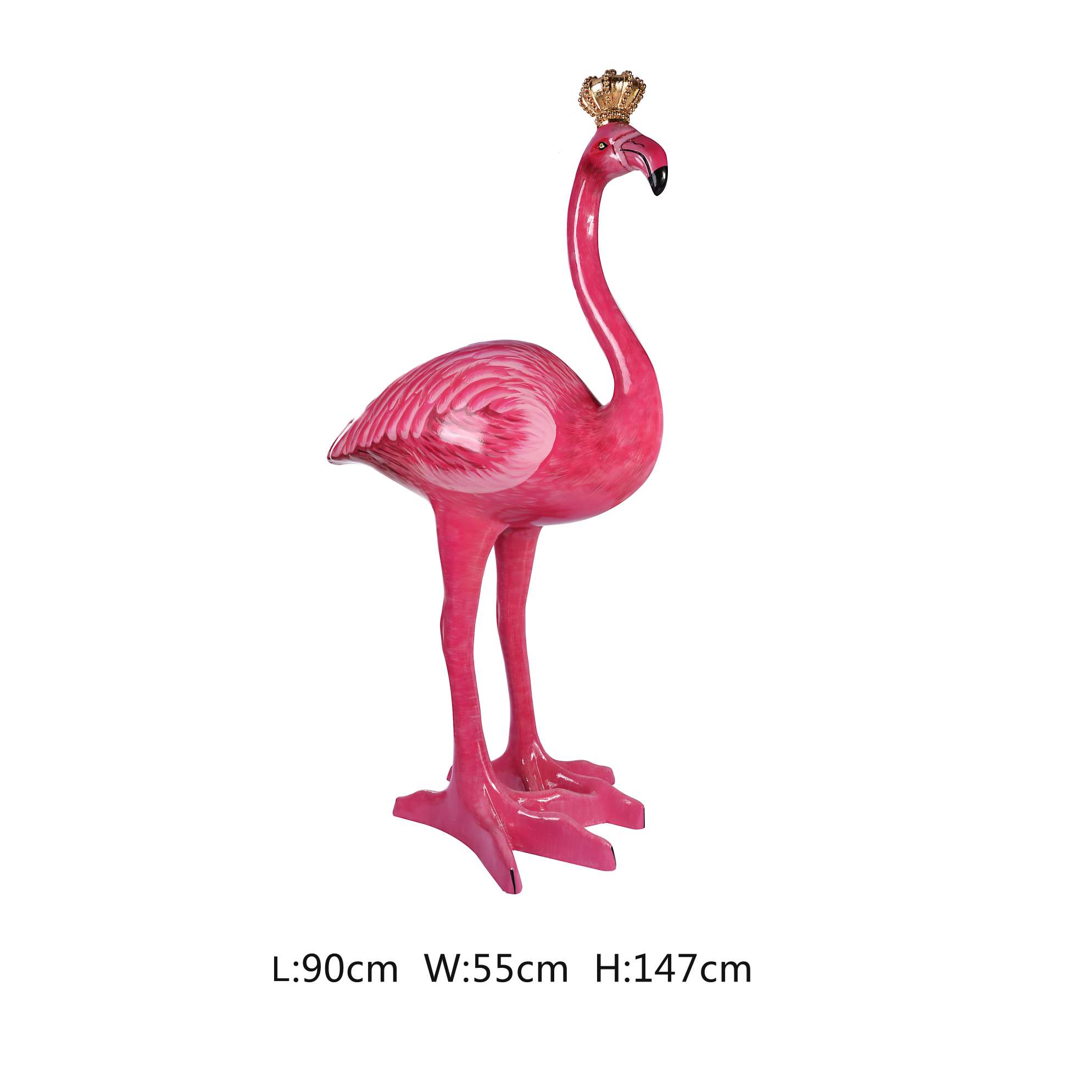 Flamingos are 147*90*45 in height and 127*77*45 in height Specification image