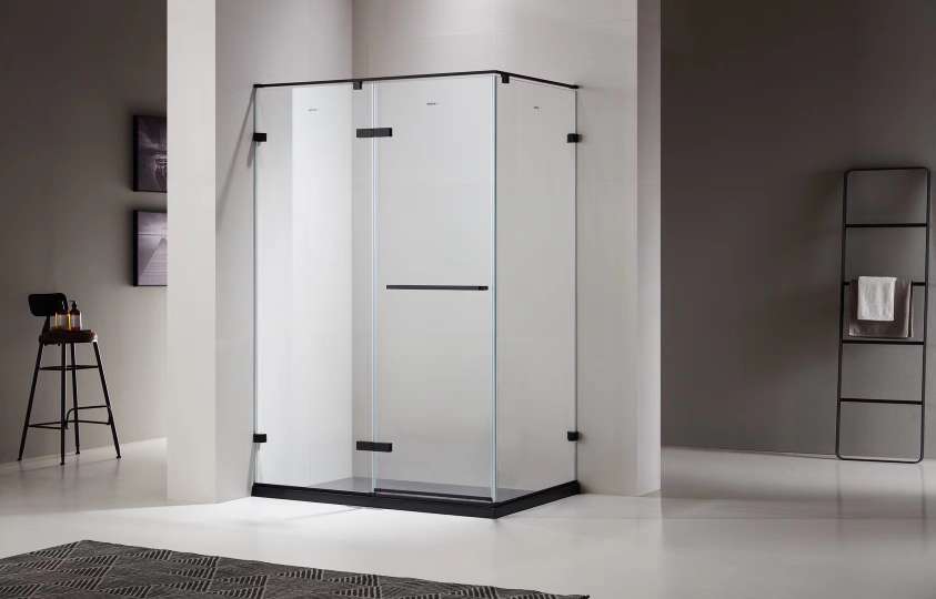 贝特超白水晶玻淋浴房06系列雅黑热销款价格实惠一体化设计产品图
