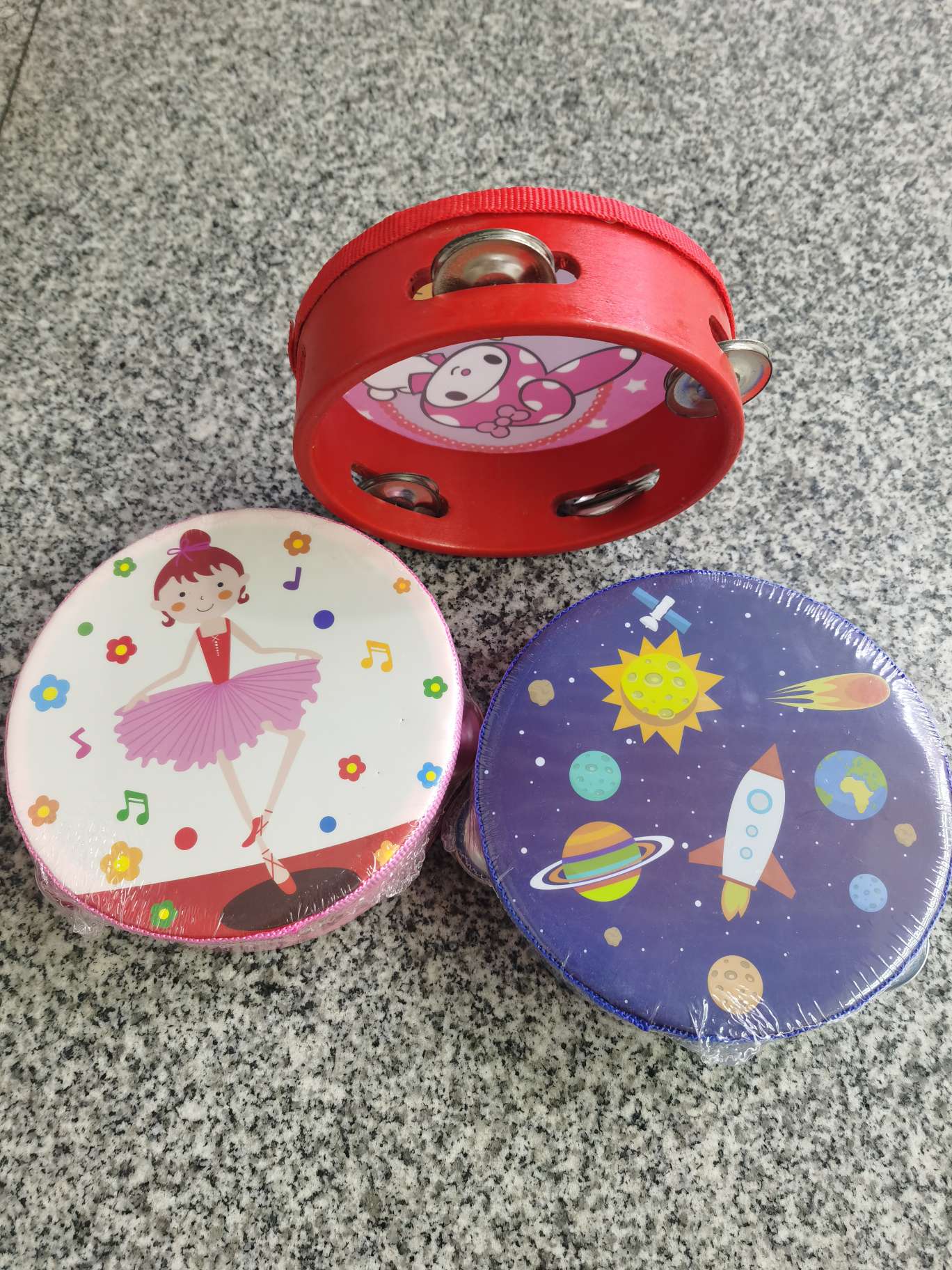 15铃鼓 木质玩具 发声类玩具 3岁以上儿童益智玩具产品图