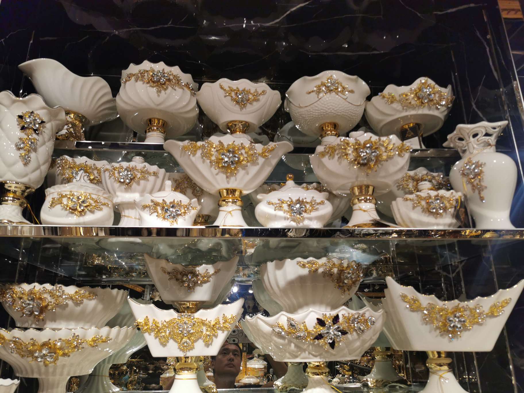 陶瓷工艺果盘摆件2022新款厂家直销批发