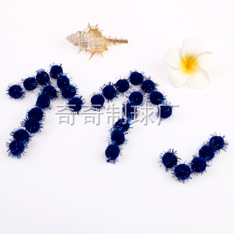 开司米金丝球细节图