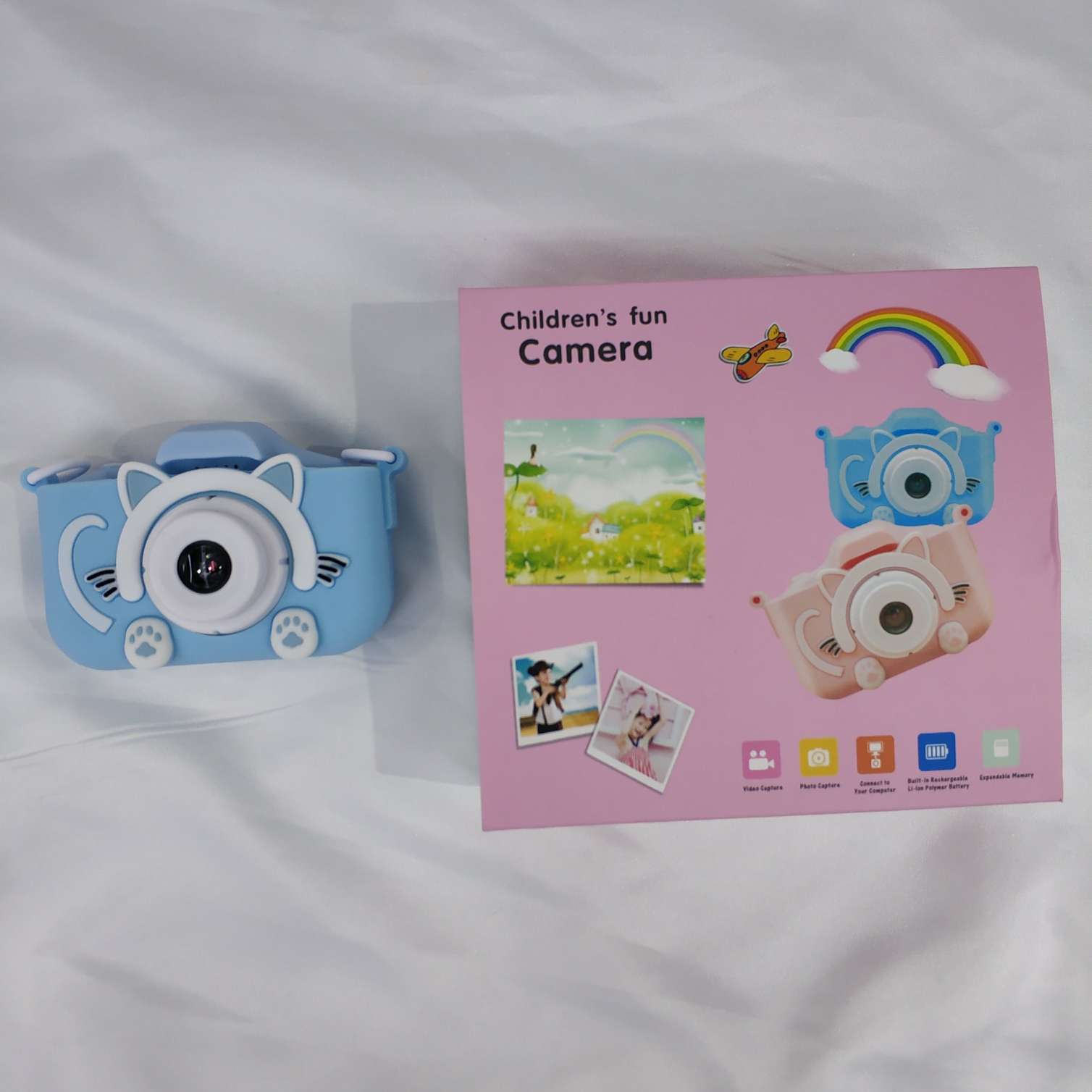 易创—01儿童数码相机小兔子宝宝拍照玩具礼物