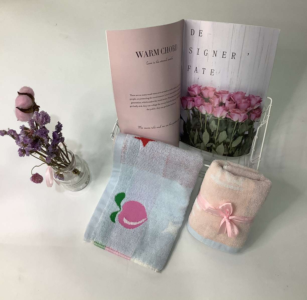 Peach towel