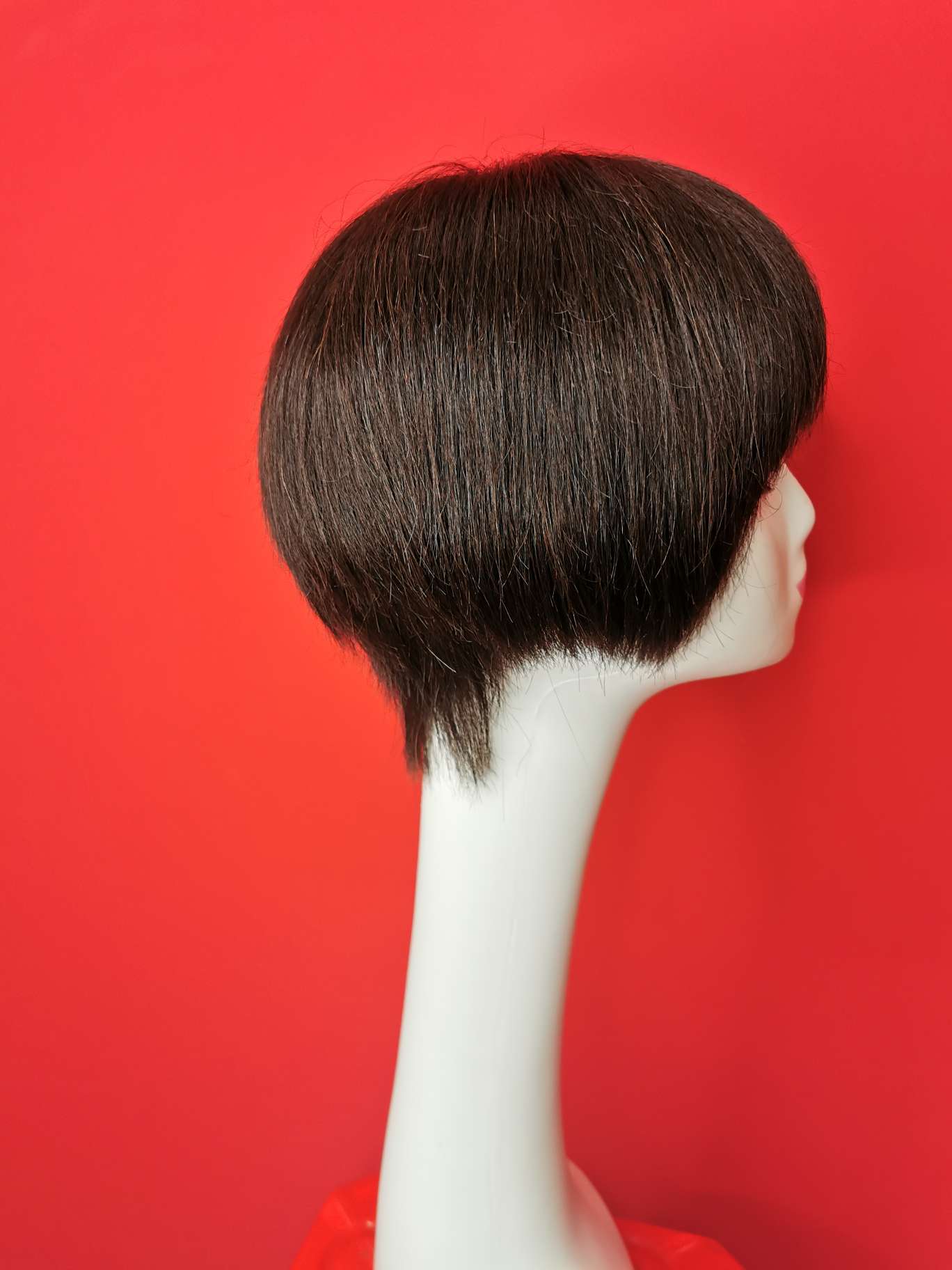 100% hand-knitted real hair, ladies' headgear, Bob hairstyle undefined