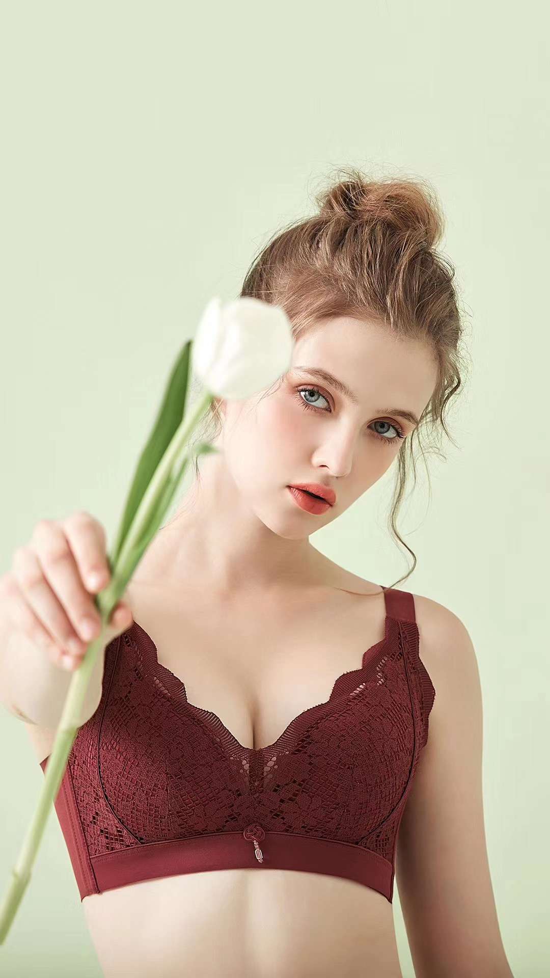 2037# Thin Cup Seaweed Function Material Skin-Friendly Soft Exquisite Lace Noble Generous (10 Pieces Of Batch) details Picture
