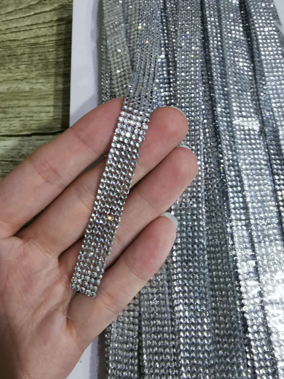 Imitation Australian drill drill strip silver clothing accessories very thumbnail