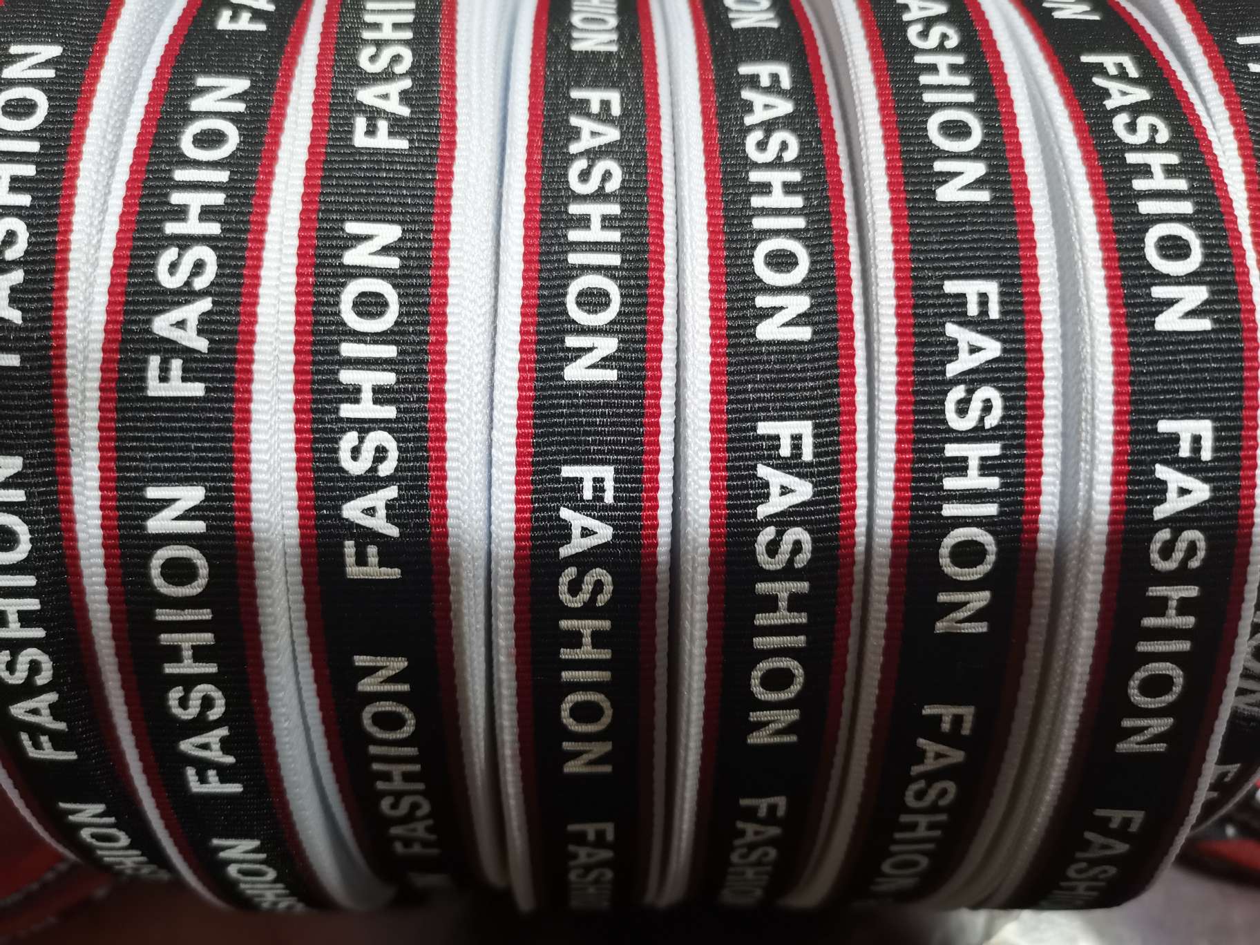 Fashion English Webbing Plain Rib Ribbon Printing Webbing Clothing Accessories Pendant Webbing Application Scenario