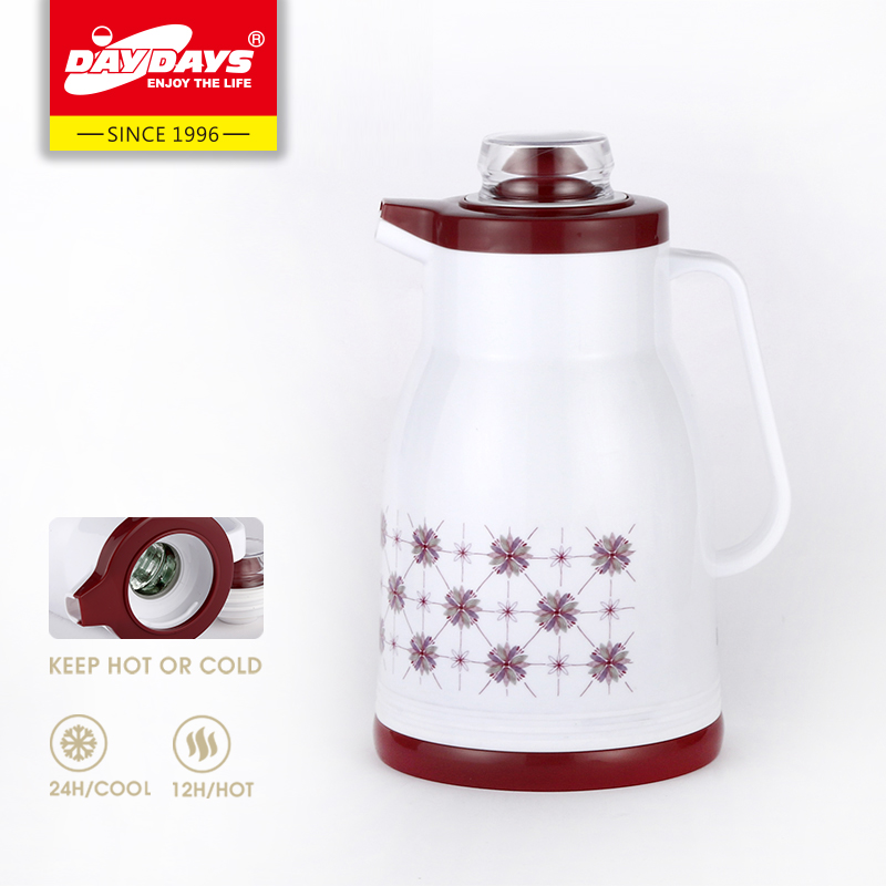 1L plastic + glass inner coffee pot thumbnail