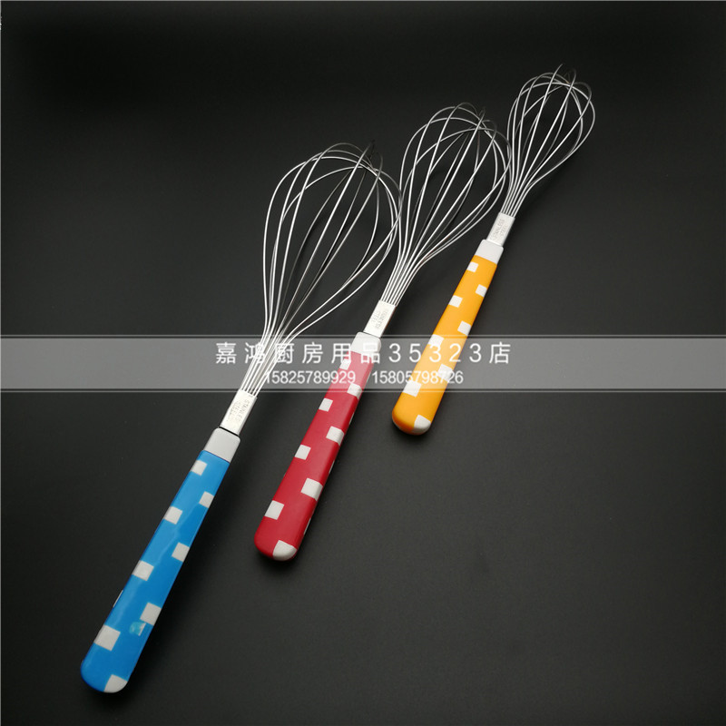 Color Square Point Handle Egg Beater New Foreign Trade Sales 5418