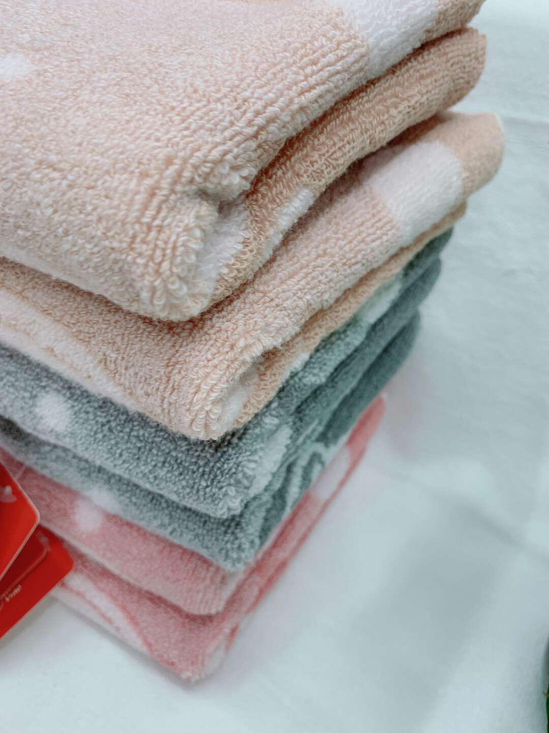 35*75cm all-cotton three-color towel can be mixed into a pack of cute bear towels Specification image